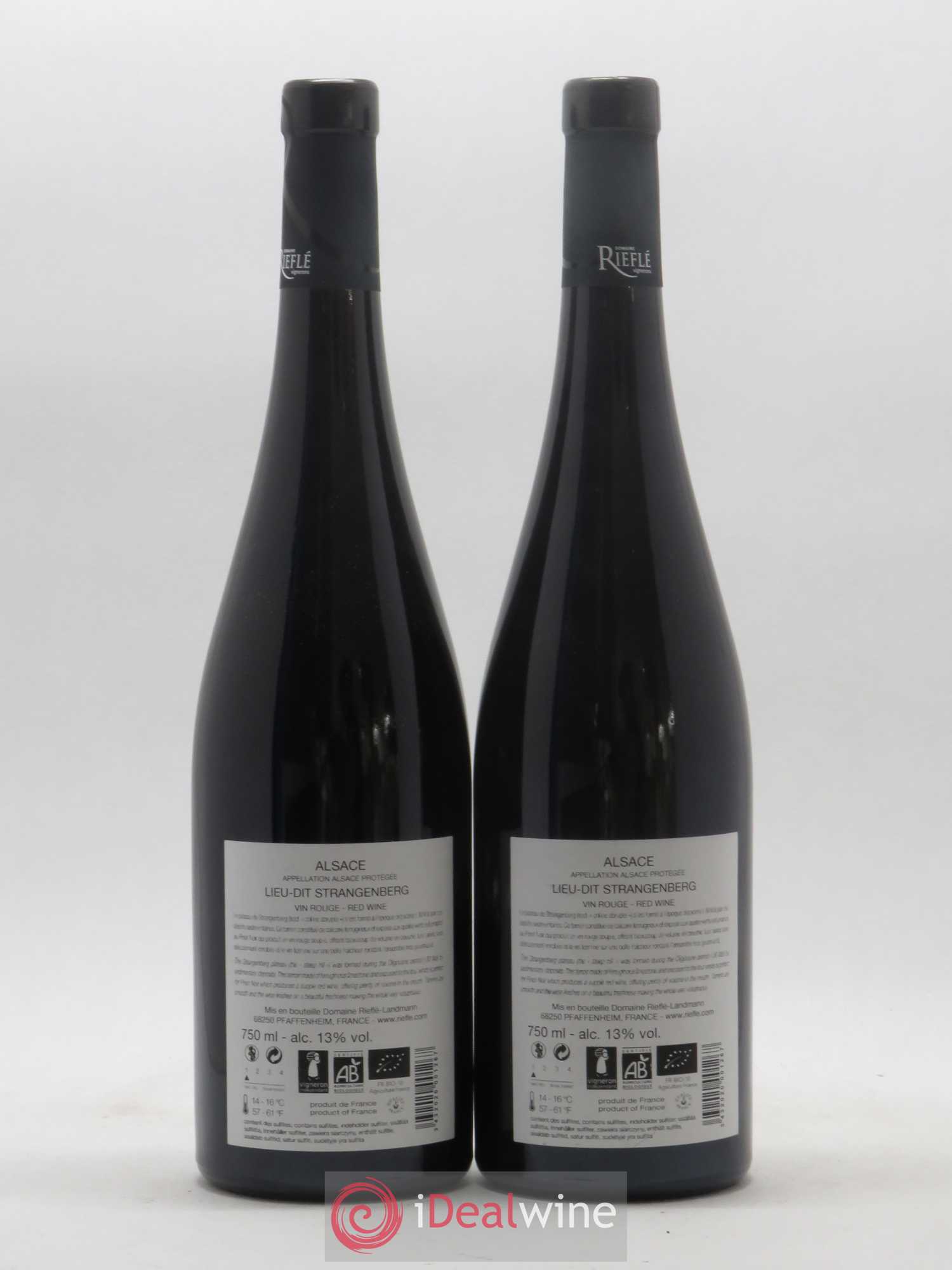 Alsace Pinot noir Lieu-Dit Strangenberg Domaine Rieflé 2018 - Lot de 2 bouteilles - 1