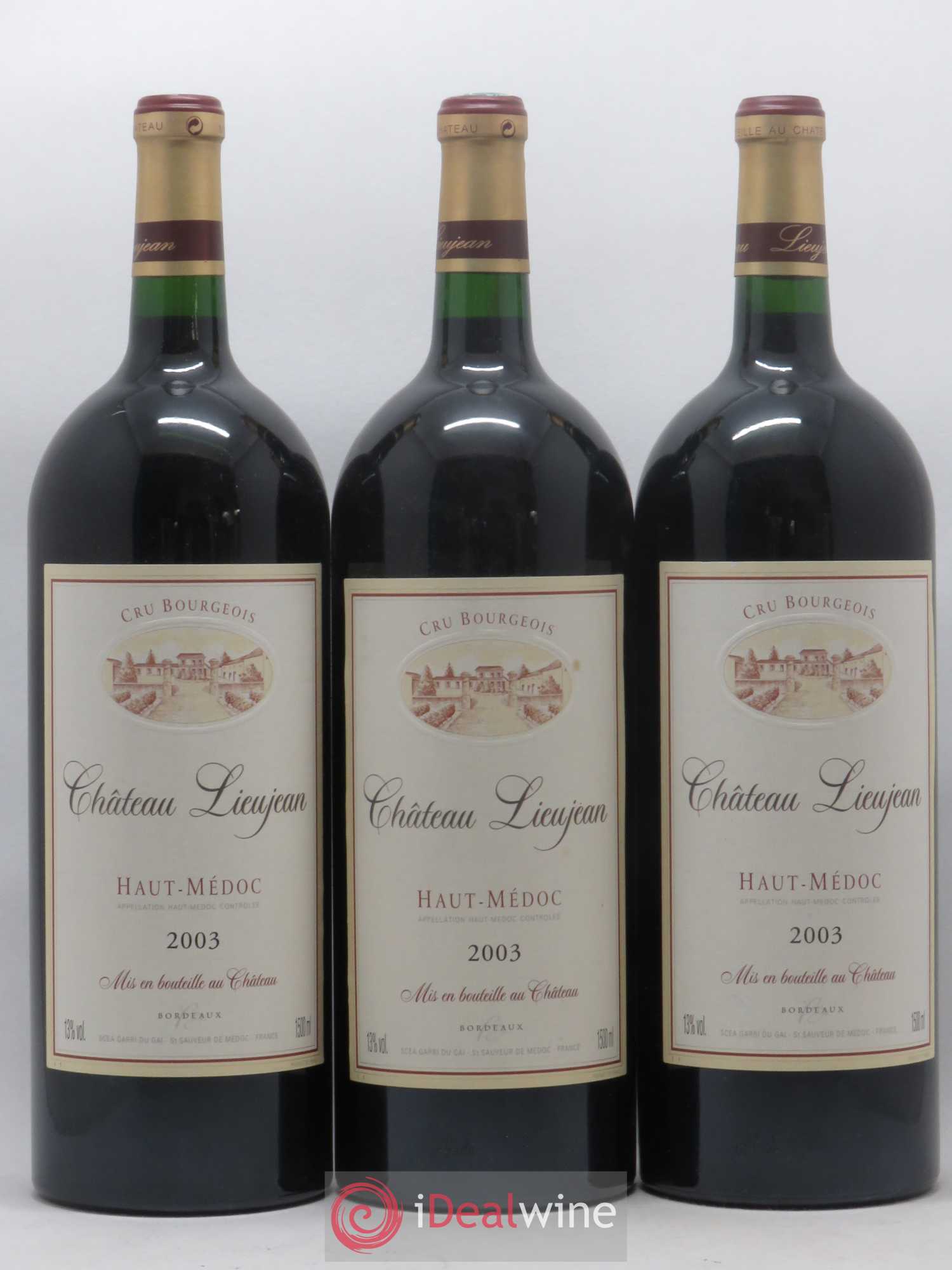 Haut Médoc Chateau Lieujan 2003 - Lot de 6 magnums - 2
