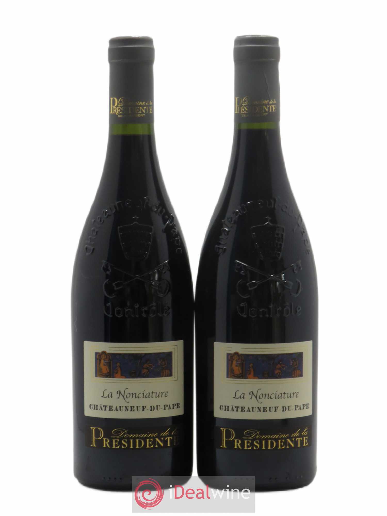 Châteauneuf-du-Pape La Nonciature Domaine de la Présidente (sans prix de réserve) 2016 - Posten von 2 Flaschen - 0