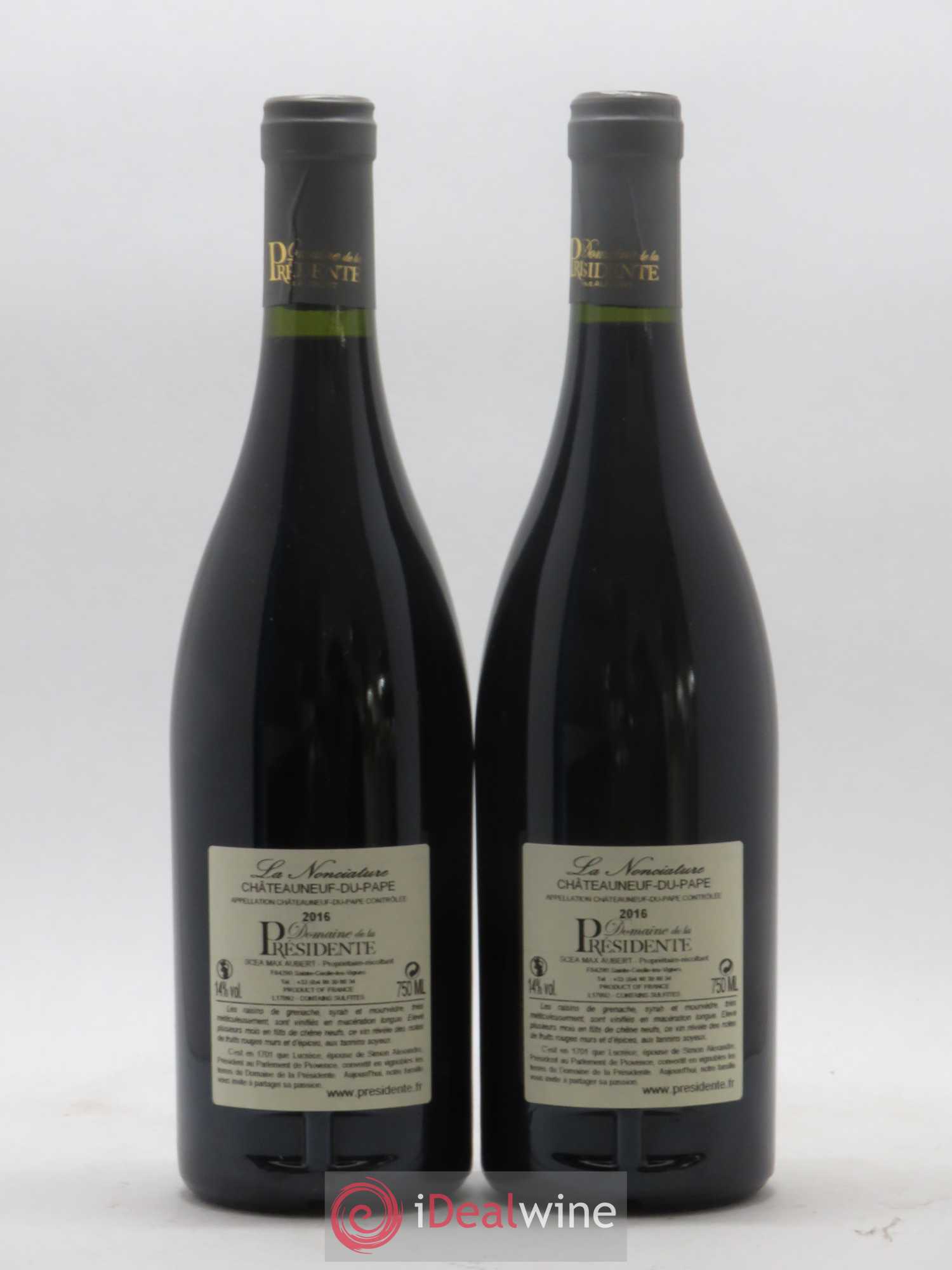 Châteauneuf-du-Pape La Nonciature Domaine de la Présidente 2016 - Posten von 2 Flaschen - 1