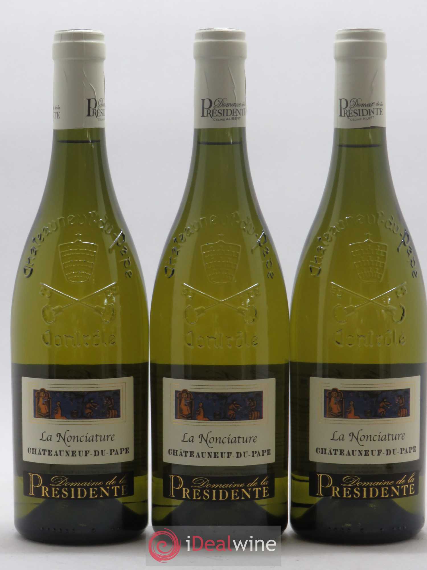 Châteauneuf-du-Pape La Nonciature Domaine de la Présidente 2017 - Posten von 3 Flaschen - 0