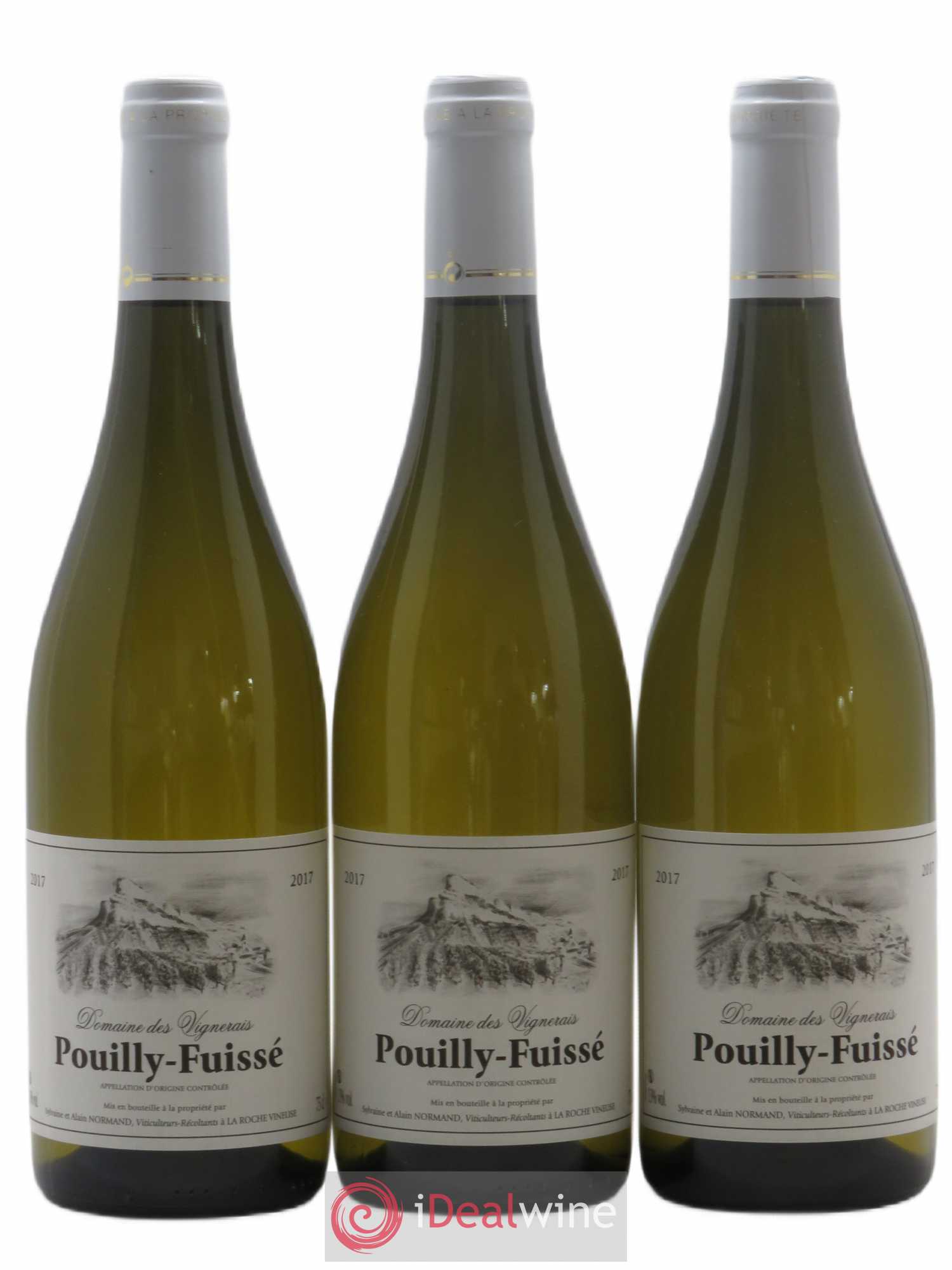 Pouilly-Fuissé Domaine des Vignerais 2017 - Lot de 3 bouteilles - 0