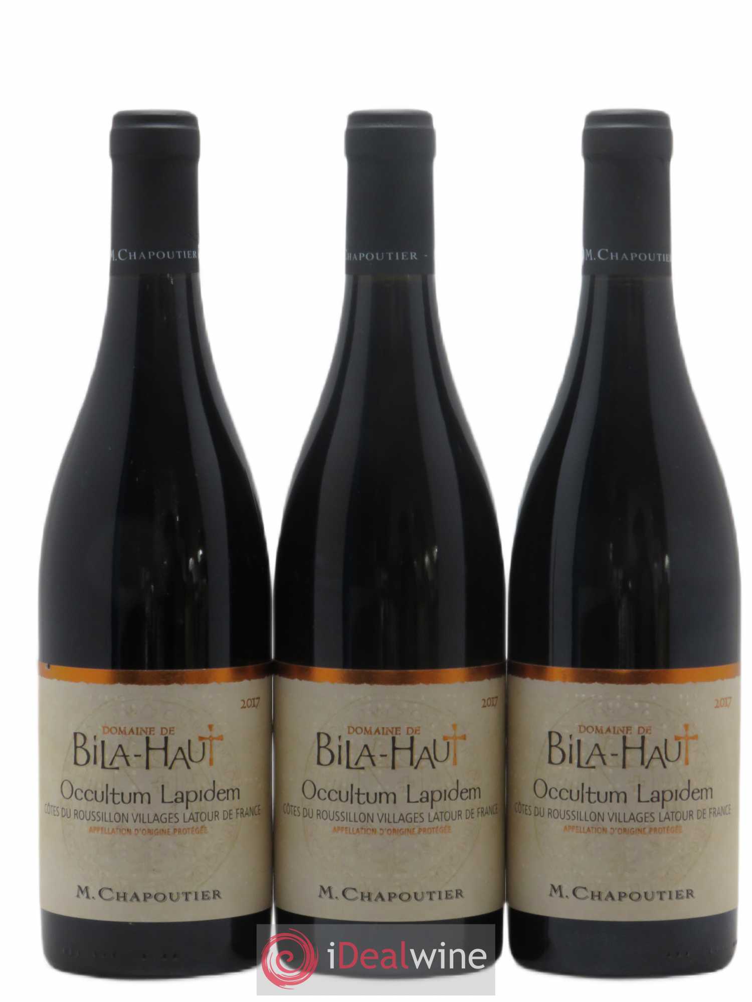 Côtes du Roussillon Villages Latour de France Bila-Haut (Domaine) Occultum Lapidem Chapoutier (sans prix de réserve) 2017 - Lot de 3 bouteilles - 0