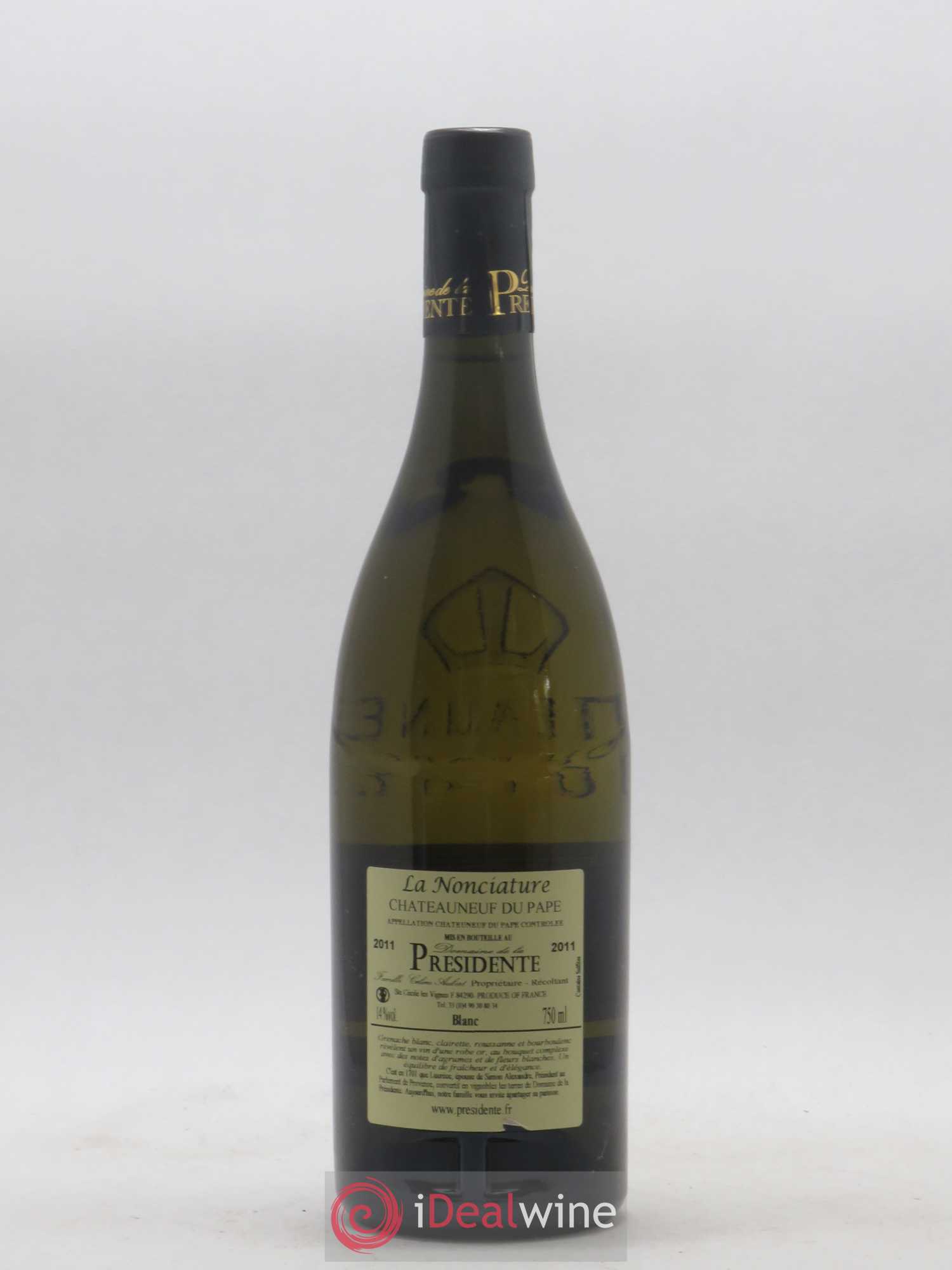 Châteauneuf-du-Pape La Nonciature Domaine de La Présidente 2011 - Posten von 1 Flasche - 1