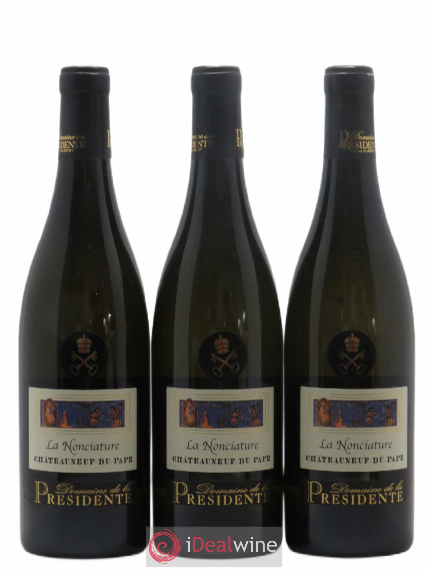 Châteauneuf-du-Pape La Nonciature Domaine de La Présidente (sans prix de réserve) 2012 - Posten von 3 Flaschen - 0