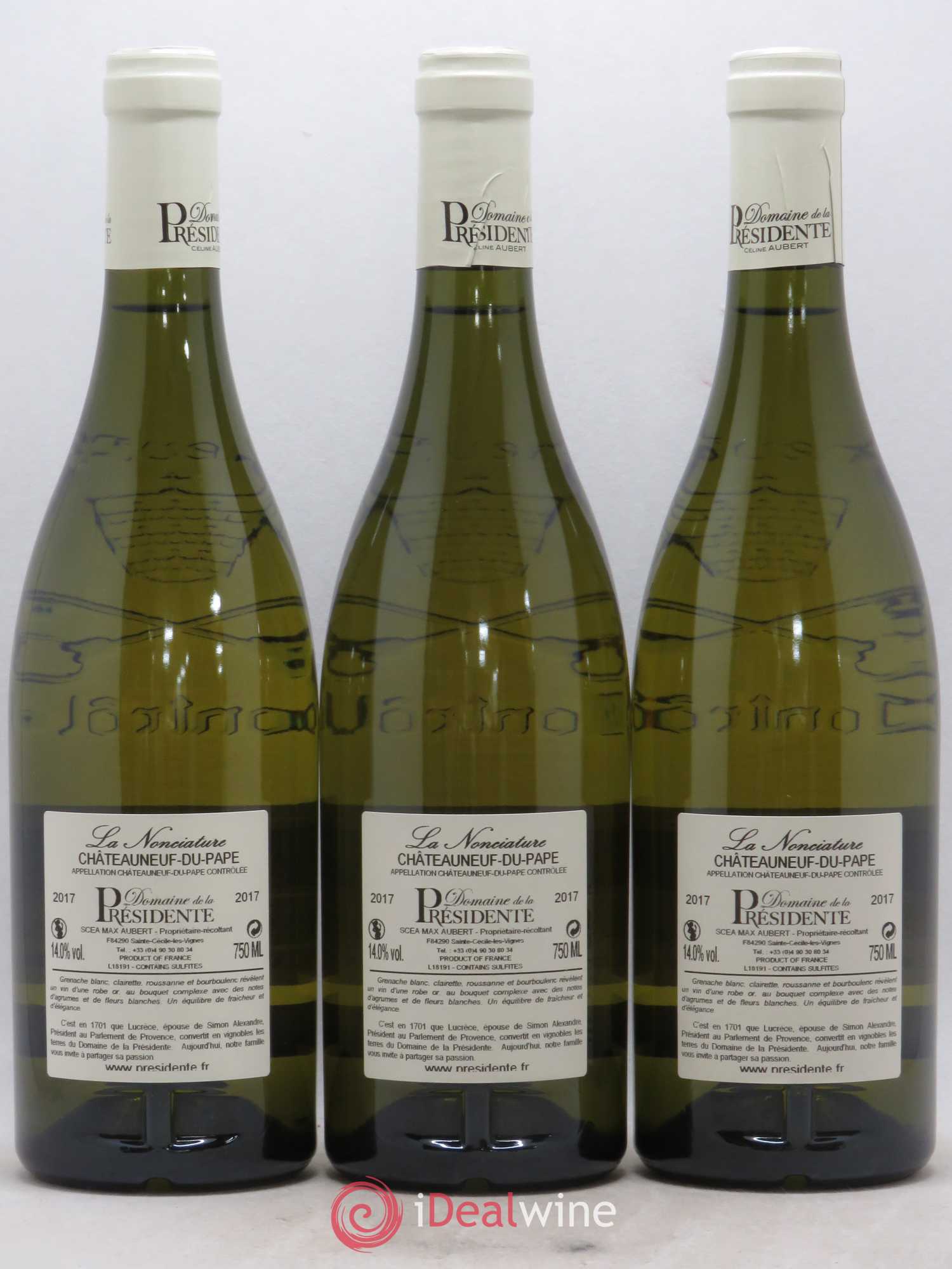 Châteauneuf-du-Pape La Nonciature Domaine de La Presidence 2017 - Lot de 6 bouteilles - 2