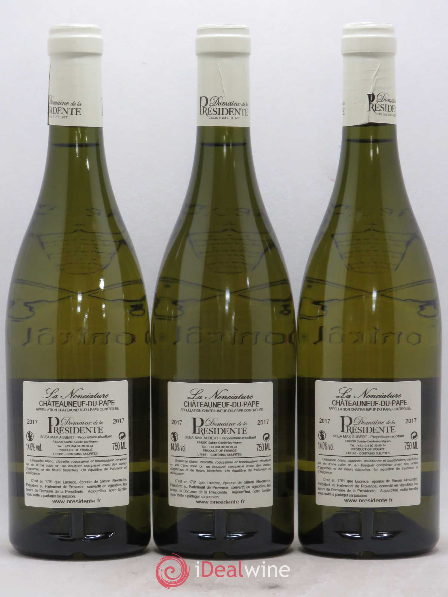 Châteauneuf-du-Pape La Nonciature Domaine de La Presidence 2017 - Lot de 6 bouteilles - 4