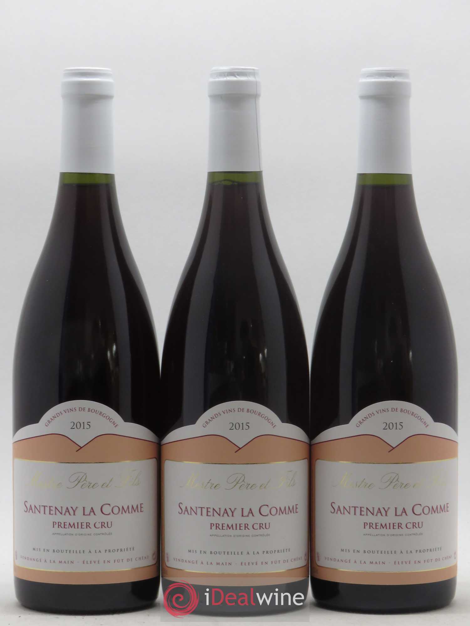 Santenay 1er Cru La Comme Mestre 2015 - Lot de 3 bouteilles - 0
