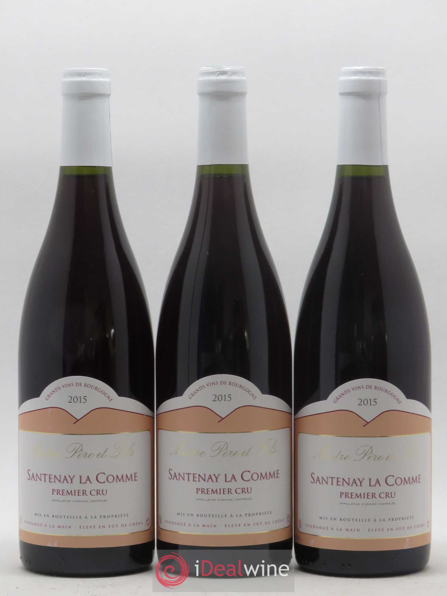 Santenay 1er Cru La Comme Mestre 2015 - Lot de 3 bouteilles - 0