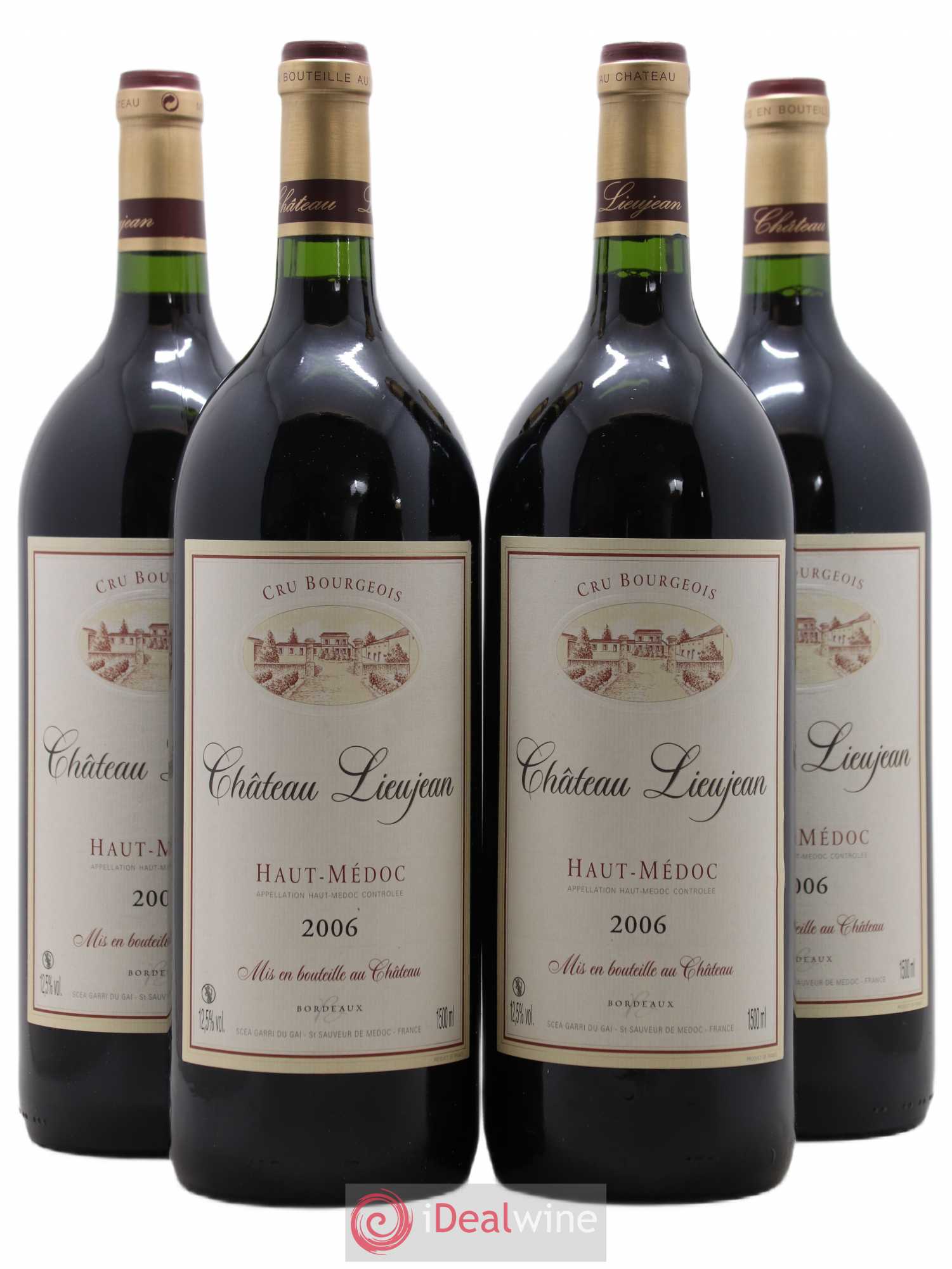 Château Lieujean 2006 - Lot de 4 magnums - 0