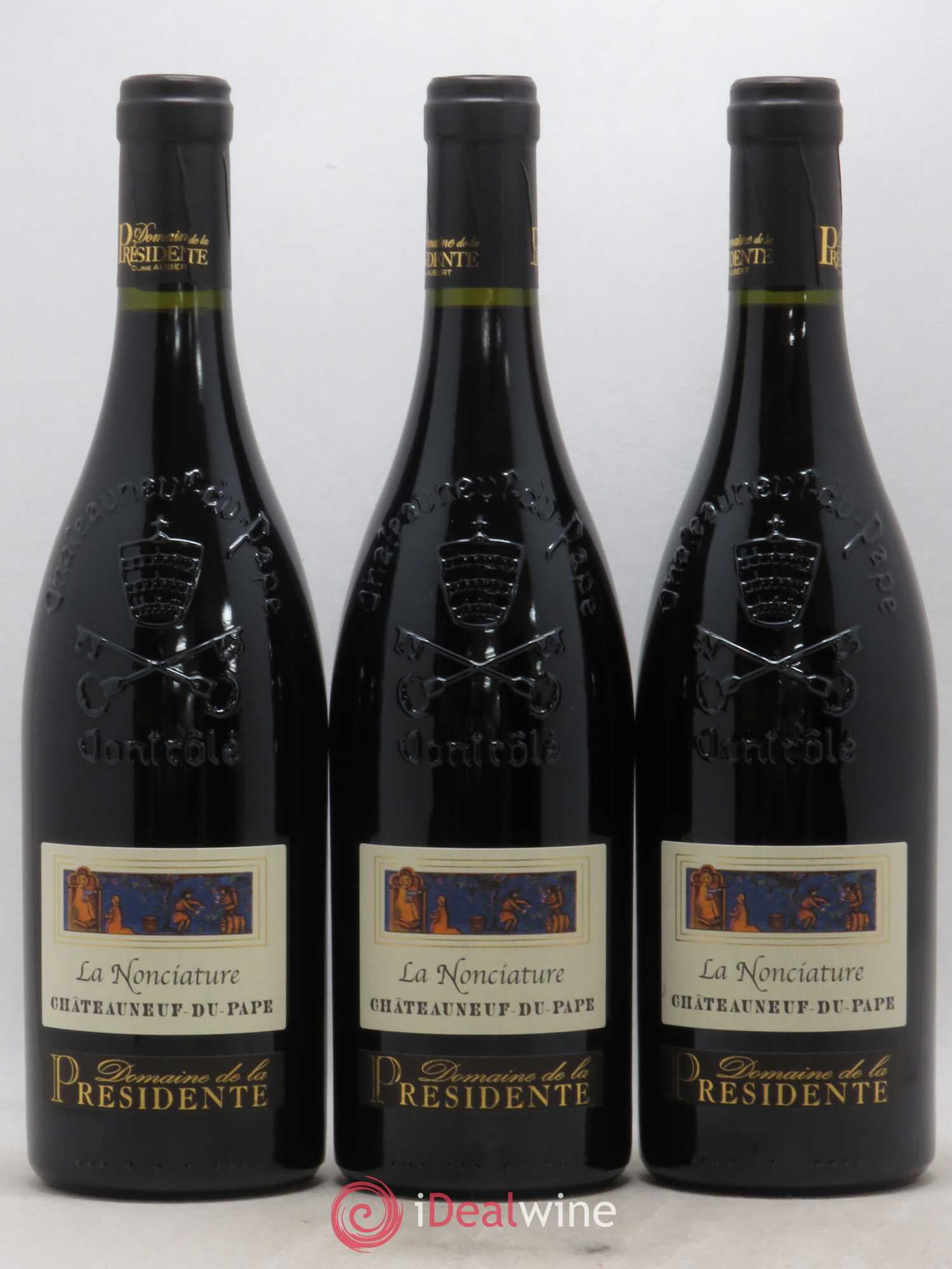 Châteauneuf-du-Pape La Nonciature Domaine de La Presidence 2015 - Posten von 6 Flaschen - 3
