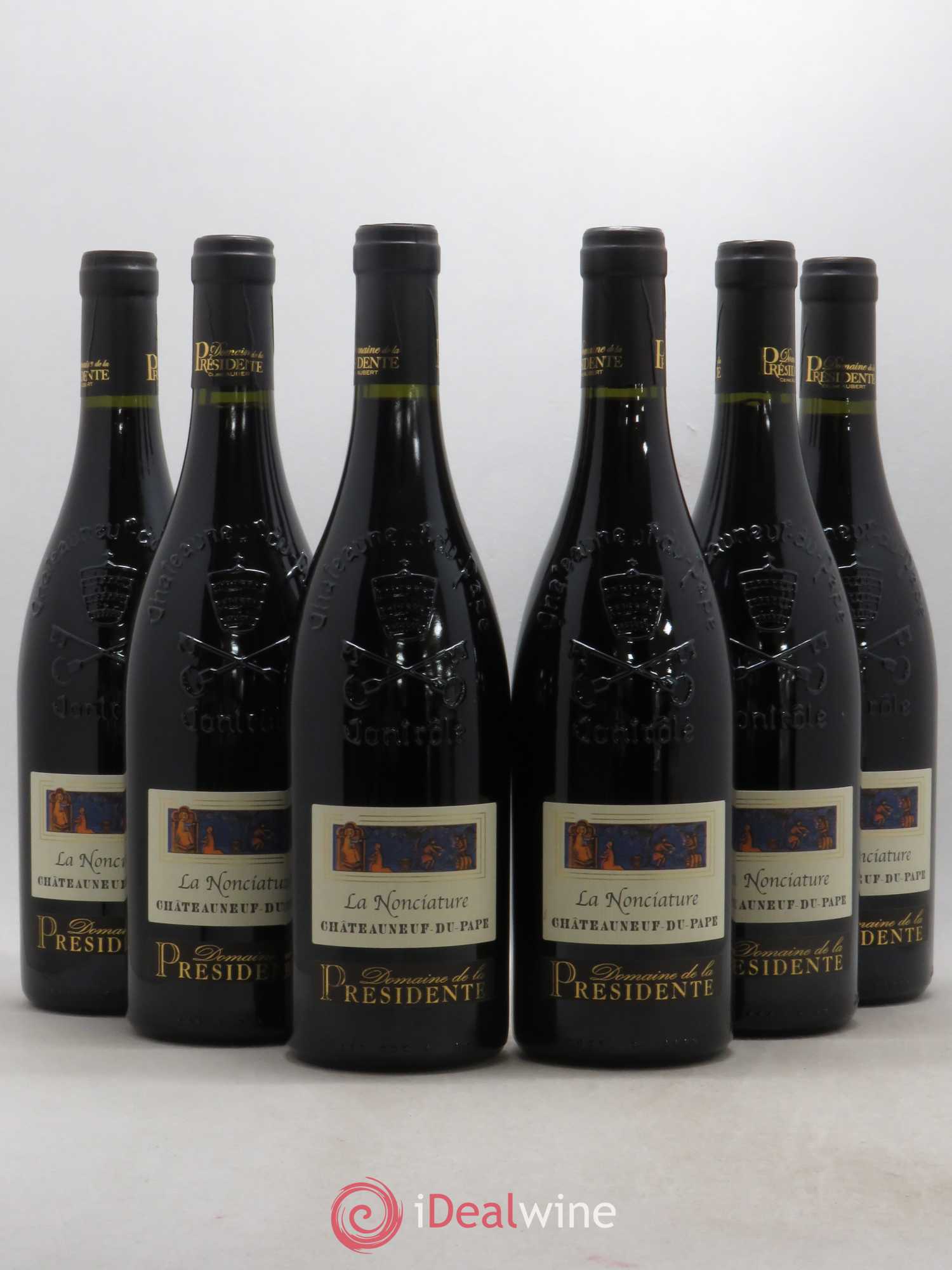 Châteauneuf-du-Pape La Nonciature Domaine de La Presidence 2015 - Posten von 6 Flaschen - 0