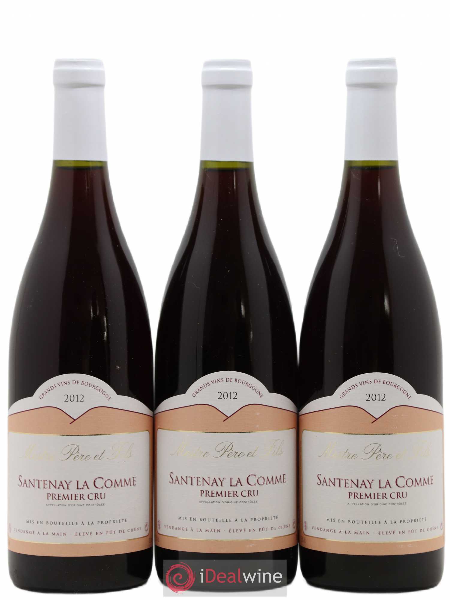 Santenay 1er Cru La Comme Mestre 2012 - Lot de 3 bouteilles - 0