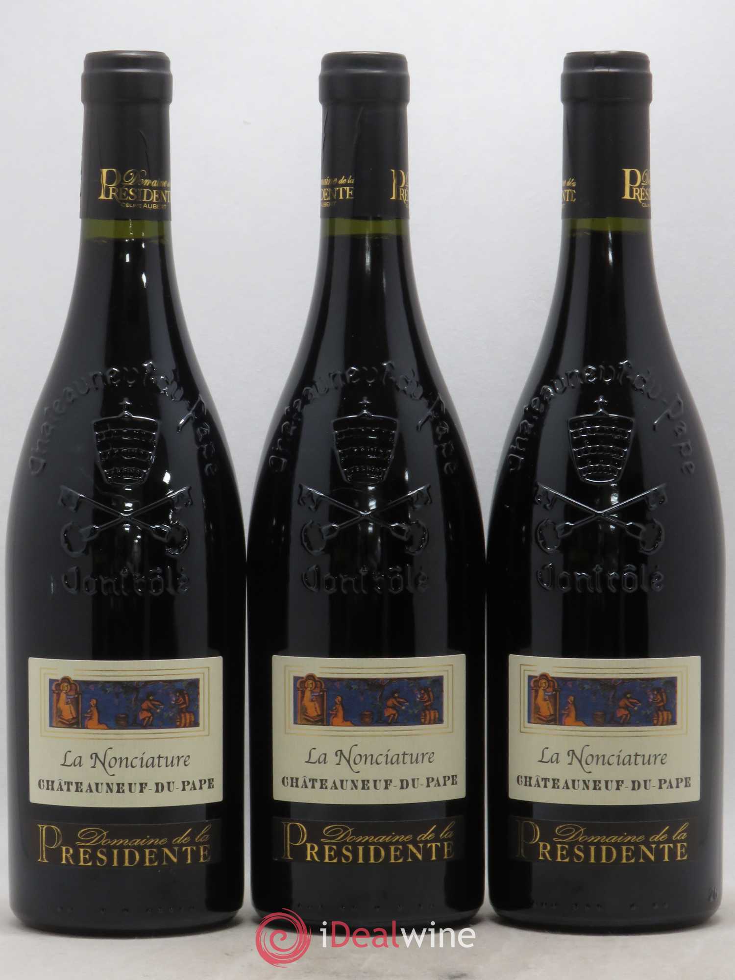 Châteauneuf-du-Pape La Nonciature Domaine de La Presidence 2015 - Lot de 6 bouteilles - 1