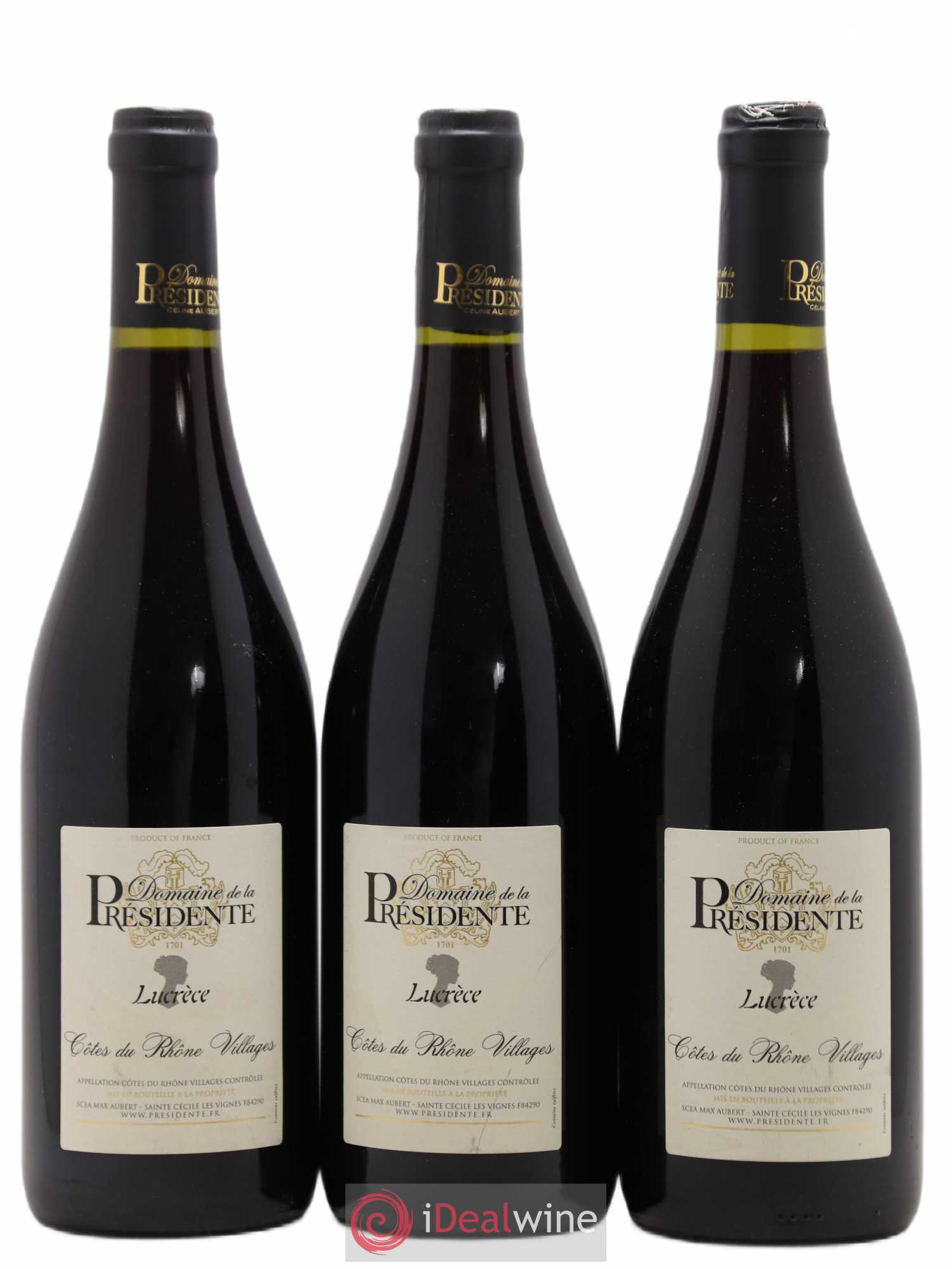 Côtes-du-Rhône Village Domaine De La Presidente Lucrece 2018 - Posten von 6 Flaschen - 3