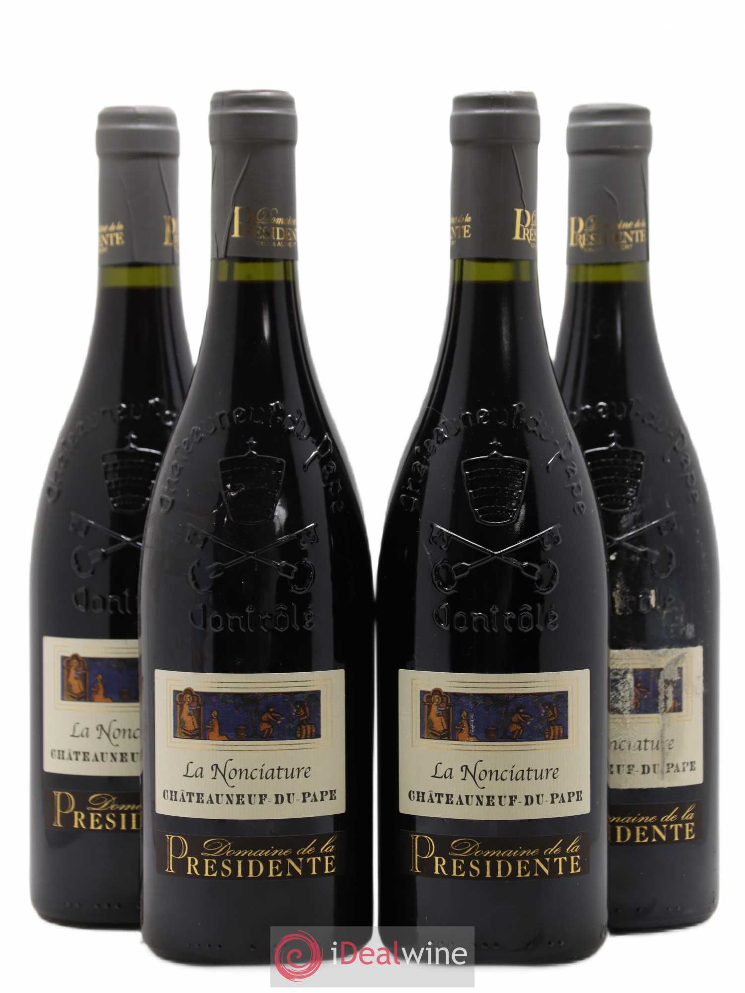 Châteauneuf-du-Pape La Nonciature Domaine de la Présidente 2016 - Posten von 4 Flaschen - 0