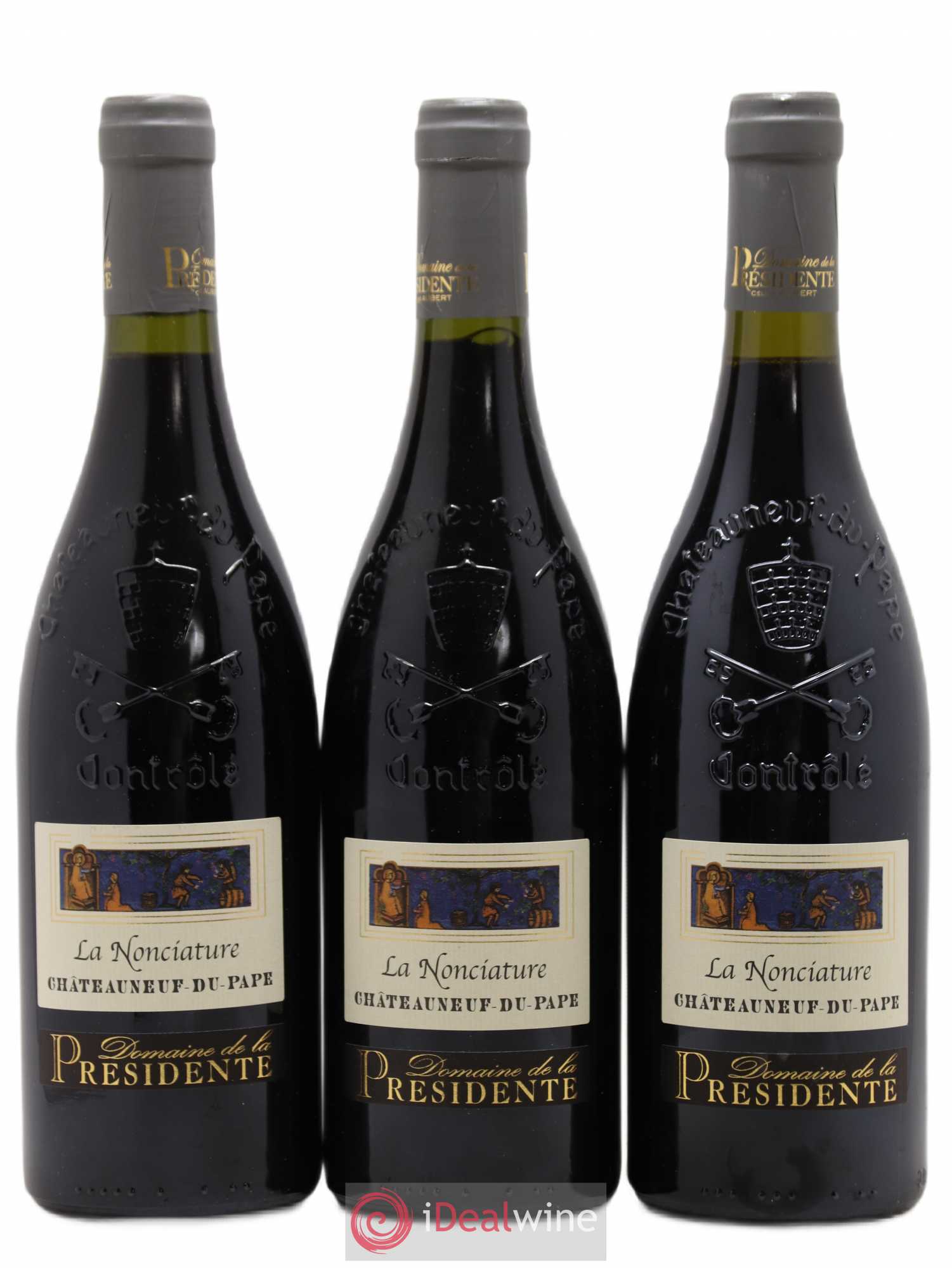 Châteauneuf-du-Pape La Nonciature Domaine de la Présidente 2016 - Posten von 3 Flaschen - 0