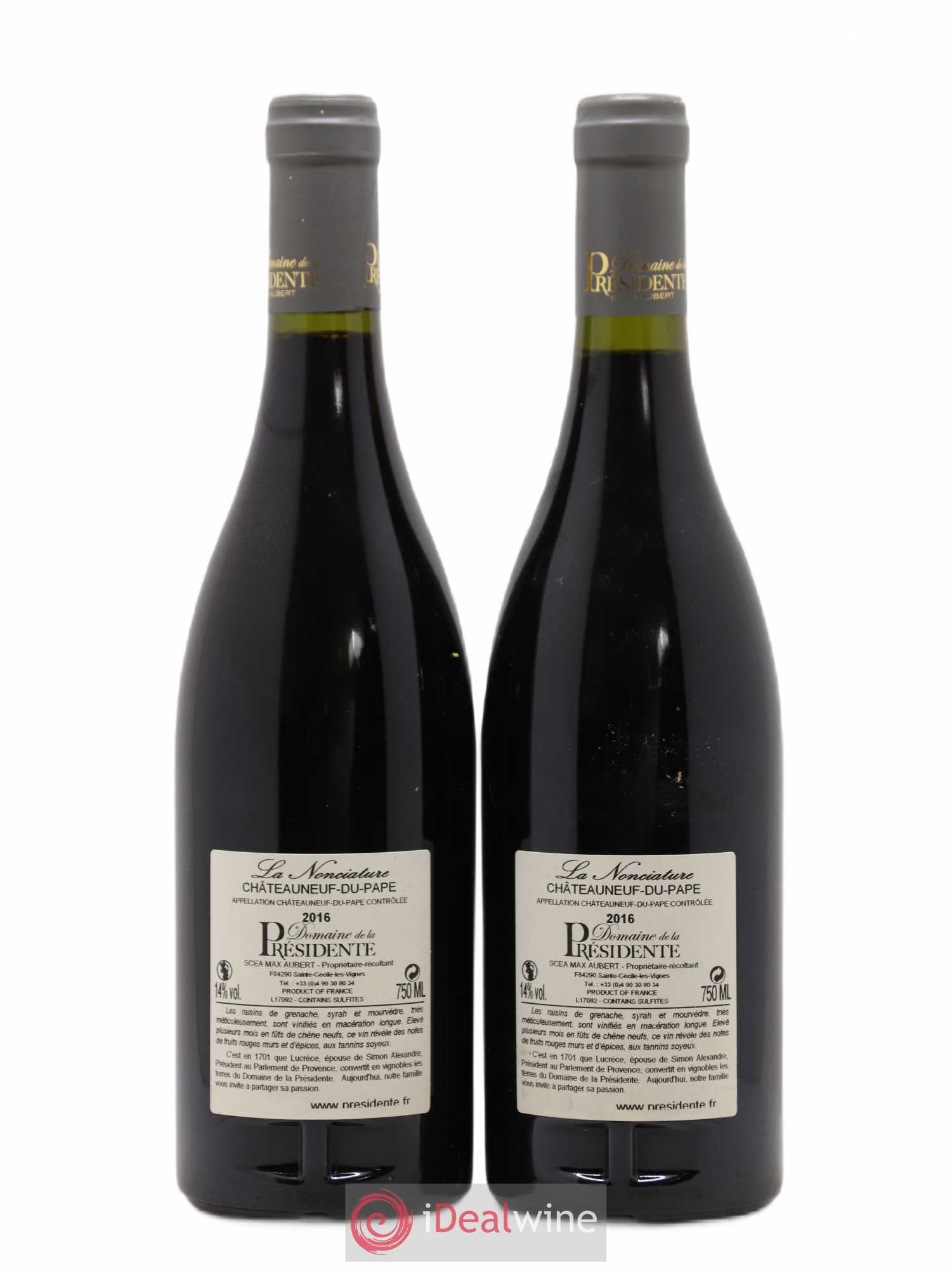 Châteauneuf-du-Pape La Nonciature Domaine de la Présidente 2016 - Posten von 2 Flaschen - 1