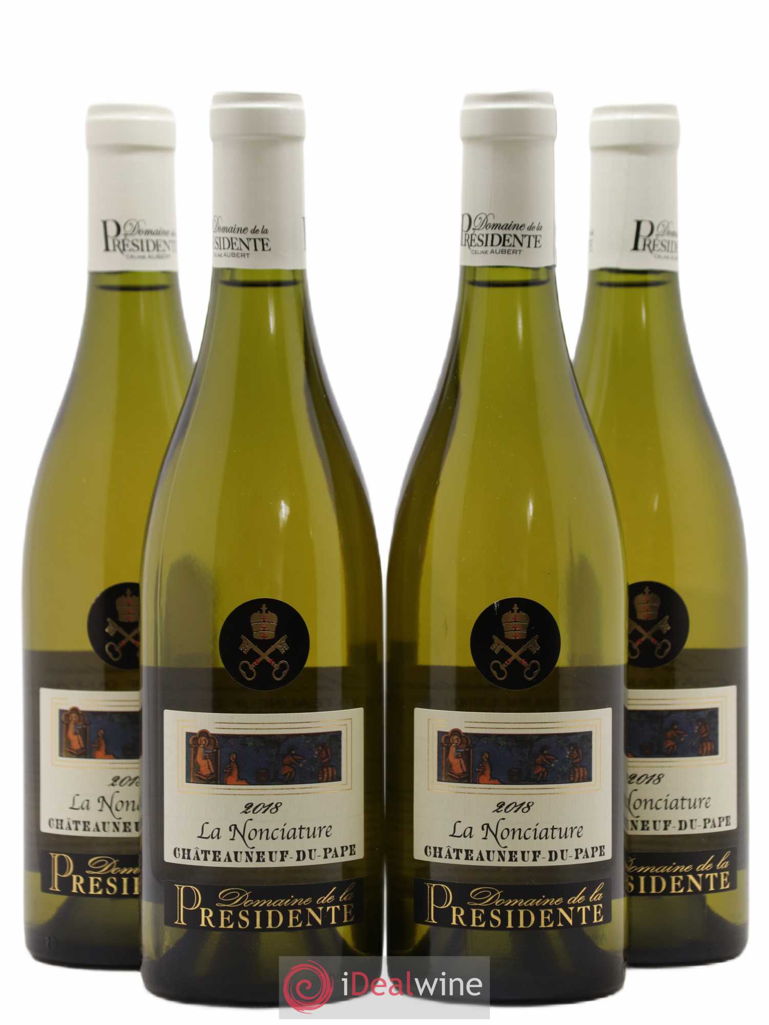 Châteauneuf-du-Pape La Nonciature Domaine de la Présidente 2018 - Posten von 4 Flaschen - 0