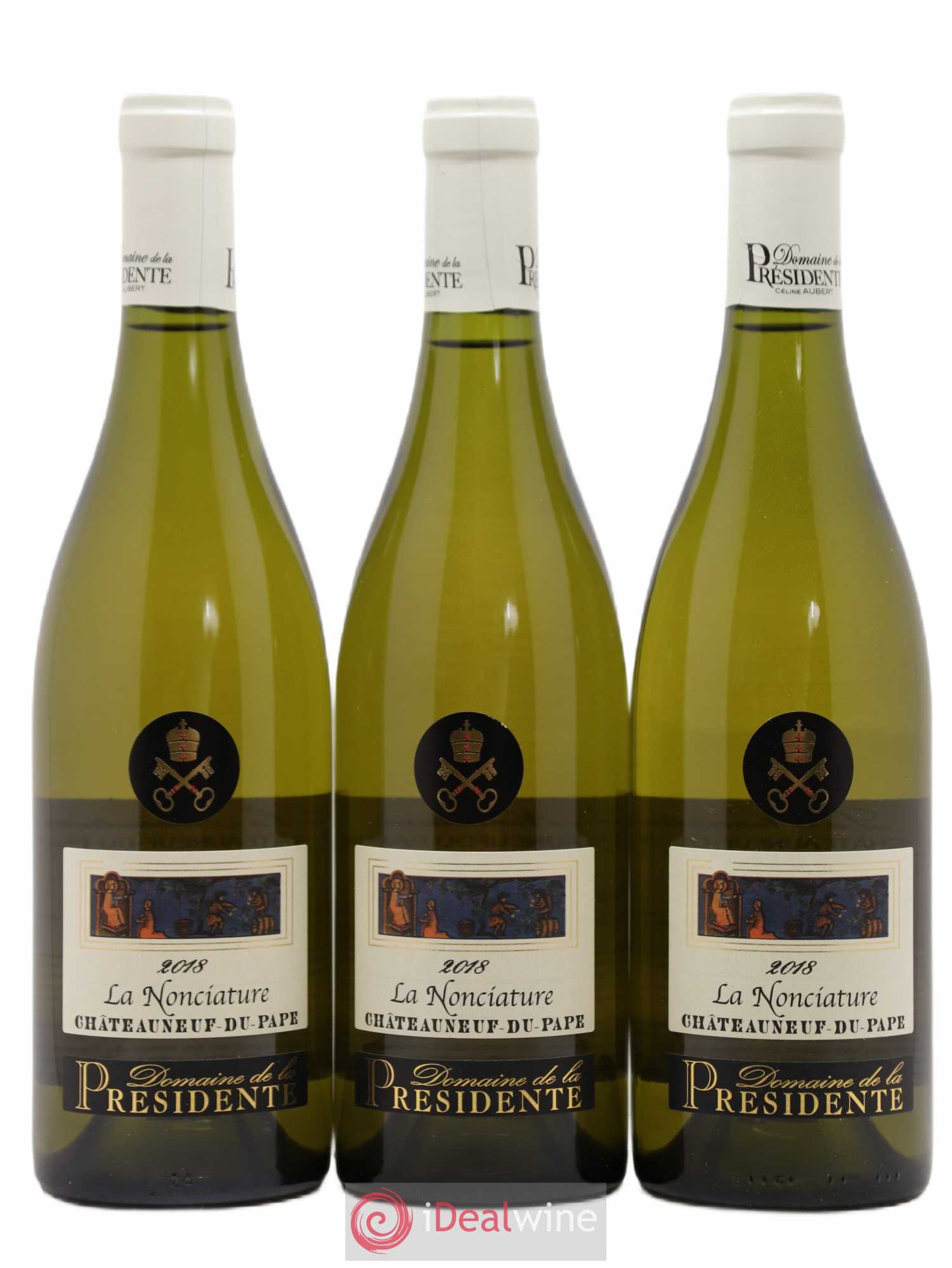 Châteauneuf-du-Pape La Nonciature Domaine de la Présidente 2018 - Posten von 3 Flaschen - 0