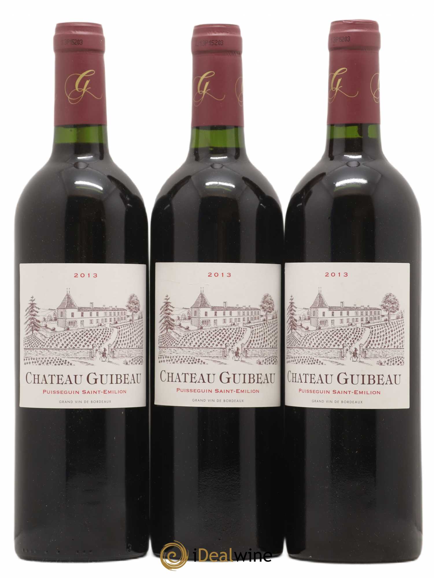 Puisseguin Saint-Émilion Château Guibeau 2013 - Posten von 3 Flaschen - 0