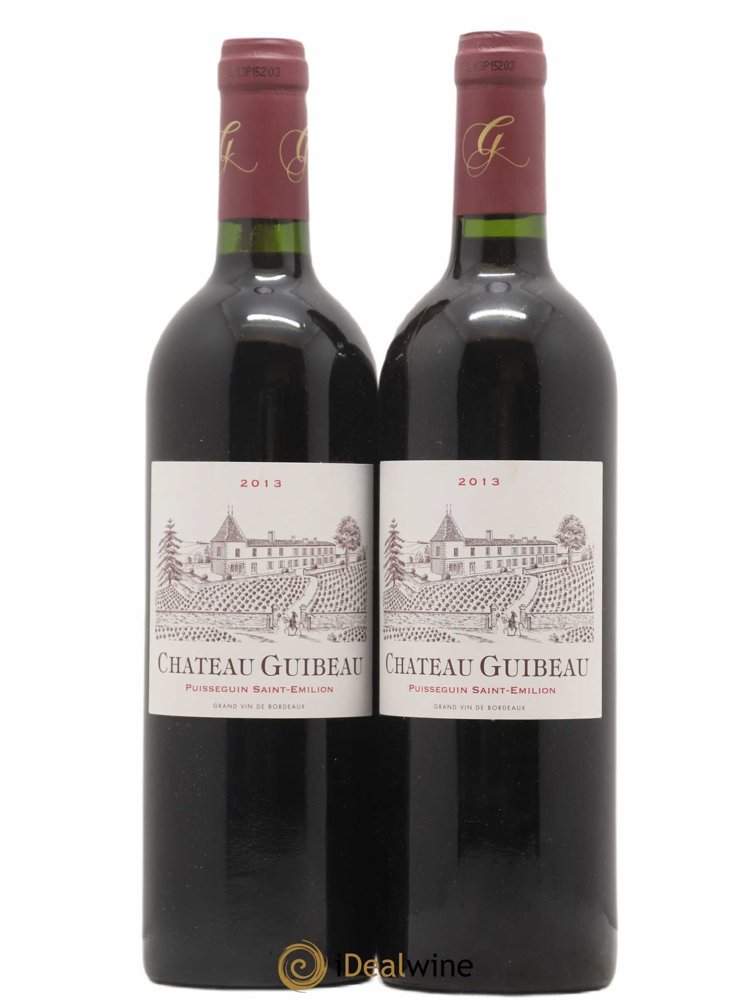 Puisseguin Saint-Émilion Château Guibeau 2013 - Posten von 2 Flaschen - 0