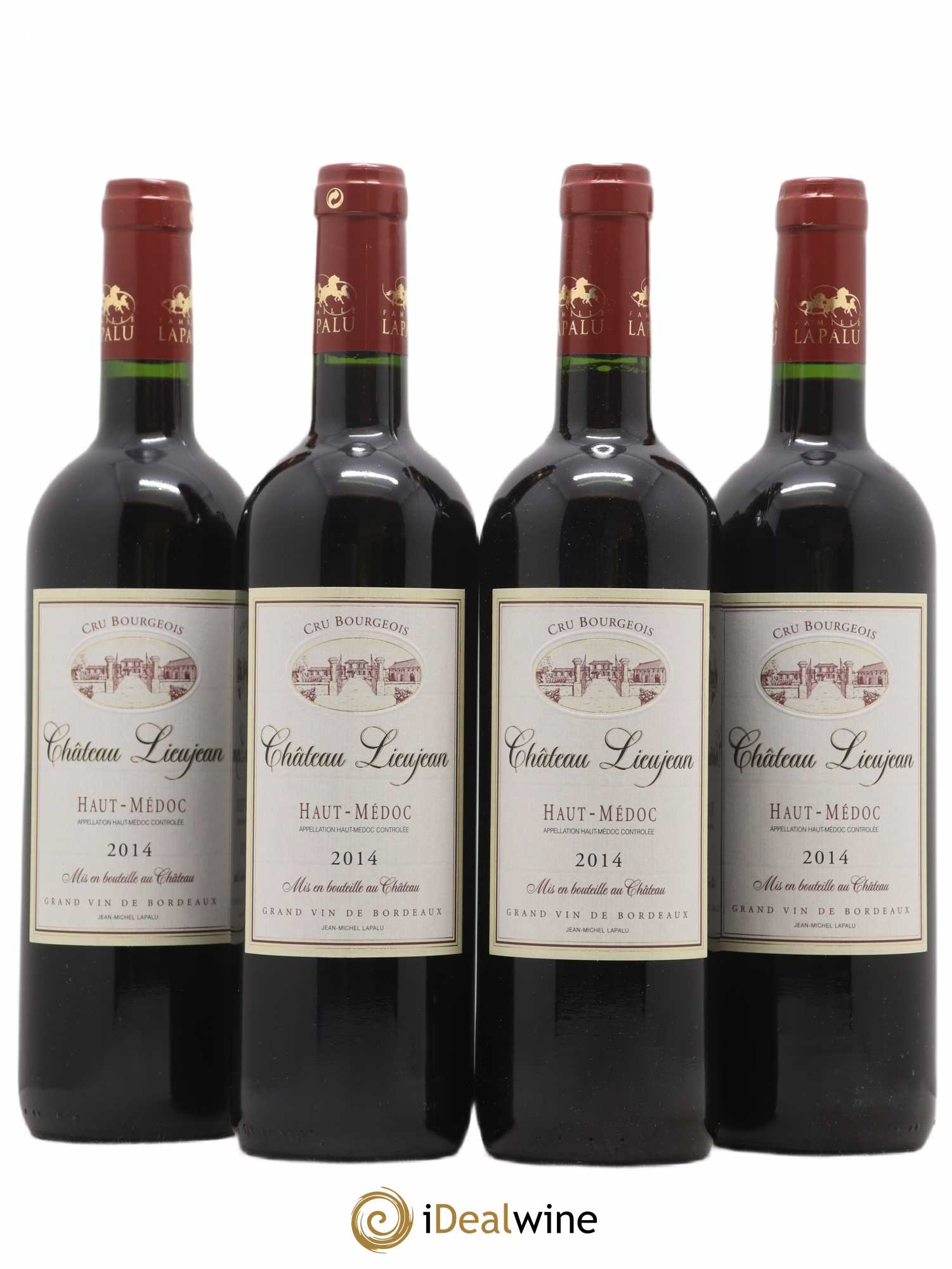 Haut Médoc Château Lieujan (sans prix de réserve) 2014 - Lot de 4 bouteilles - 0