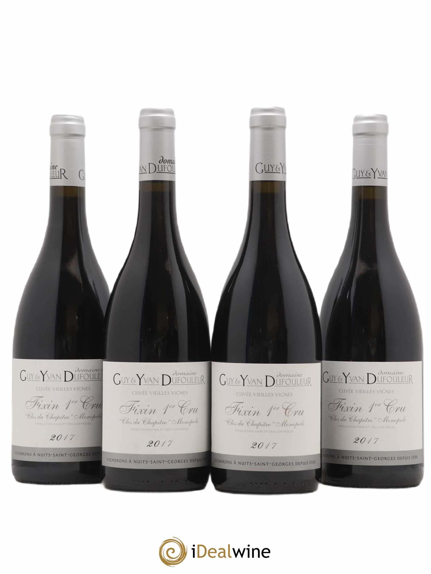 Fixin 1er Cru Clos Du Chapitre Domaine Guy et Yvan Dufouleur 2017 - Posten von 4 Flaschen - 0