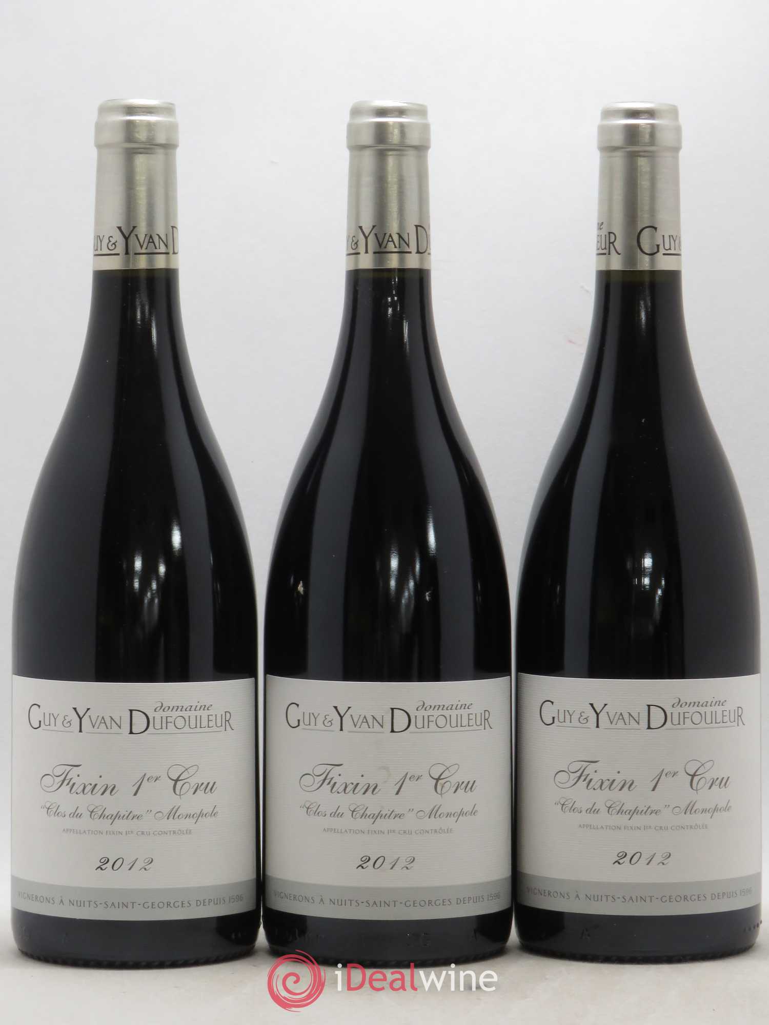 Fixin Clos du Chapitre Guy et Yvan Dufouleur 2012 - Lot de 6 bouteilles - 2