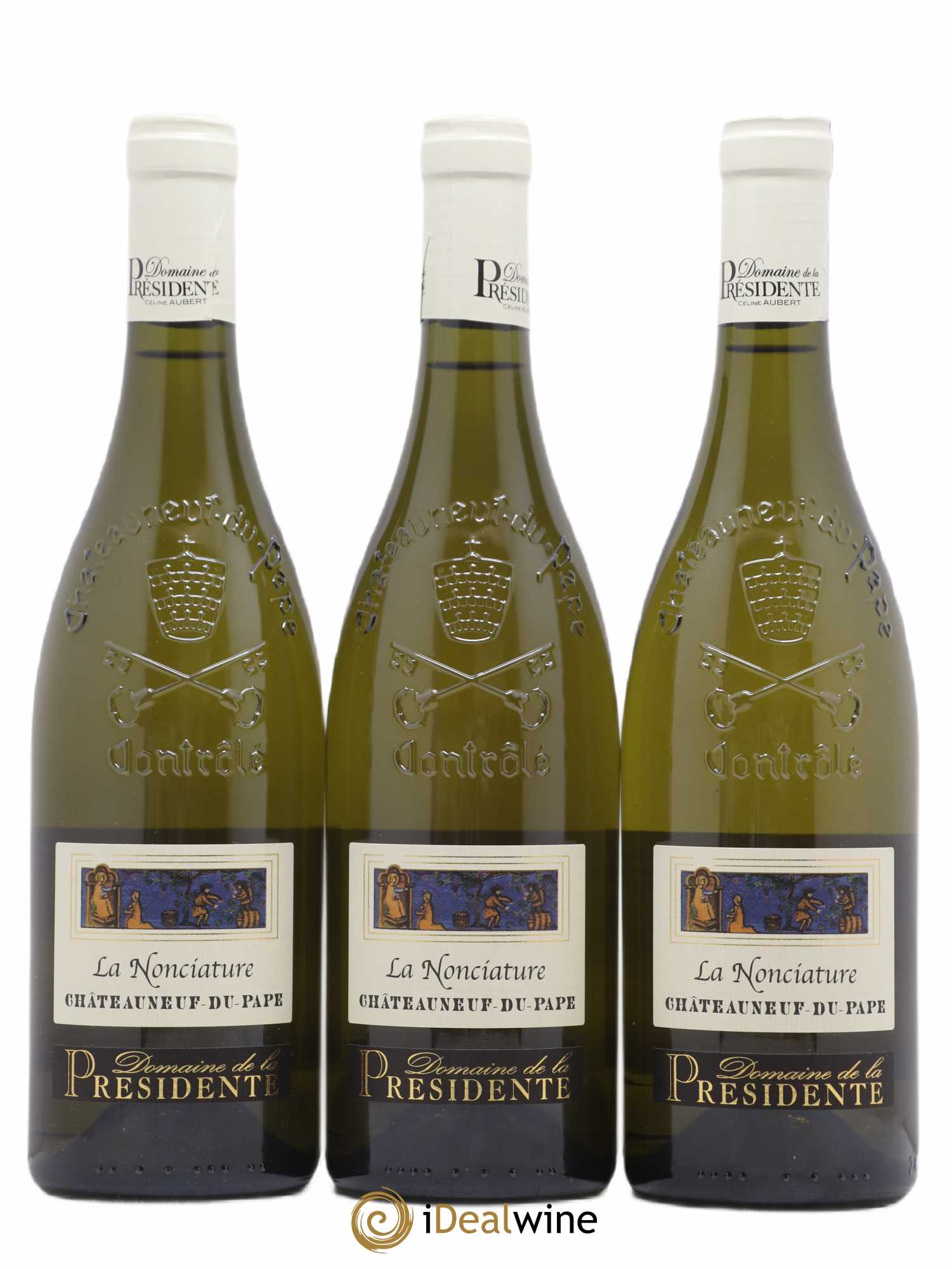 Châteauneuf-du-Pape La Nonciature Domaine de la Présidente 2017 - Posten von 3 Flaschen - 0