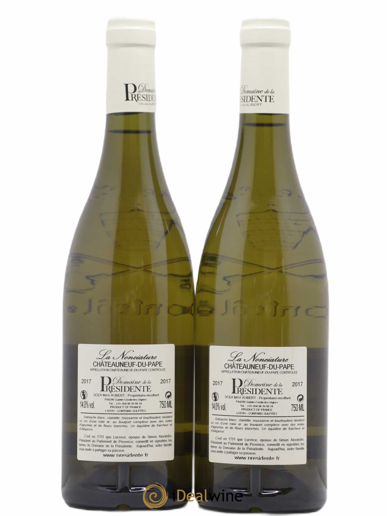 Châteauneuf-du-Pape La Nonciature Domaine de la Présidente 2017 - Posten von 2 Flaschen - 1
