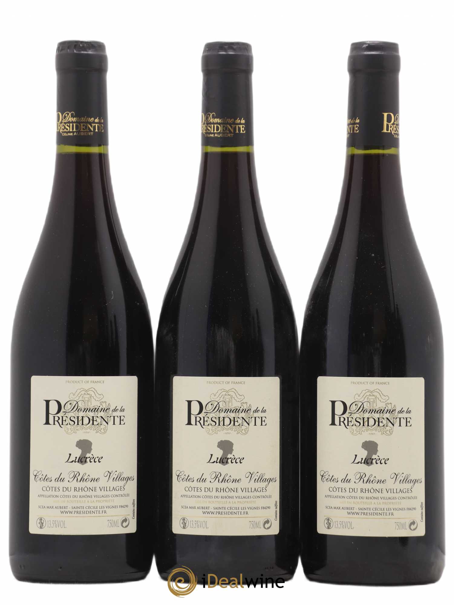 Côtes-du-Rhône La Lucrece Domaine de la Présidente 2017 - Posten von 6 Flaschen - 3