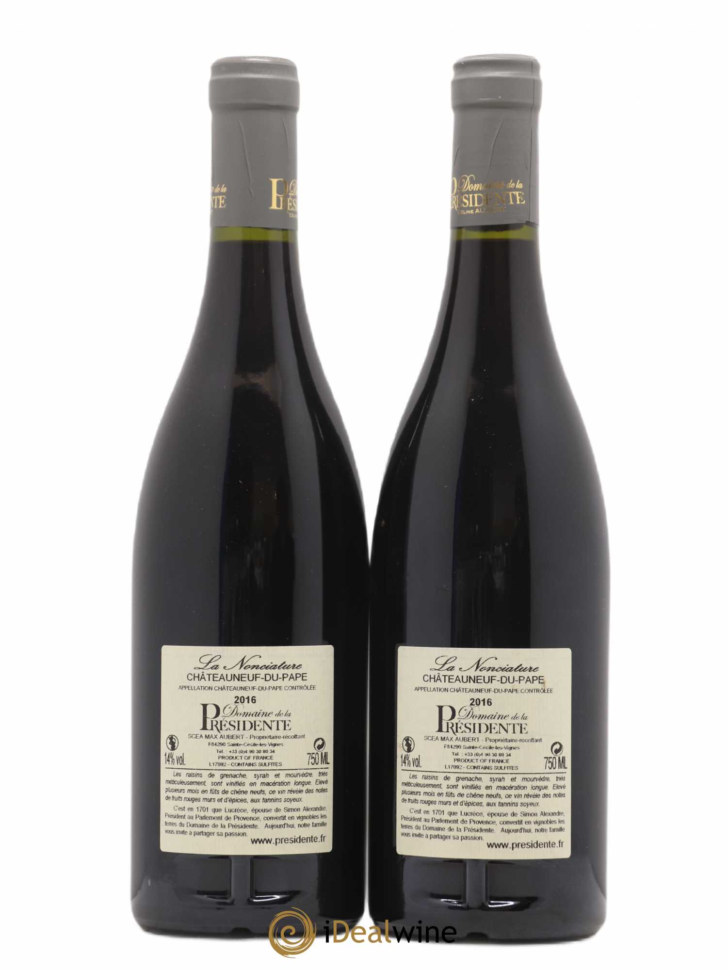 Châteauneuf-du-Pape La Nonciature Domaine de la Présidente 2016 - Posten von 2 Flaschen - 1