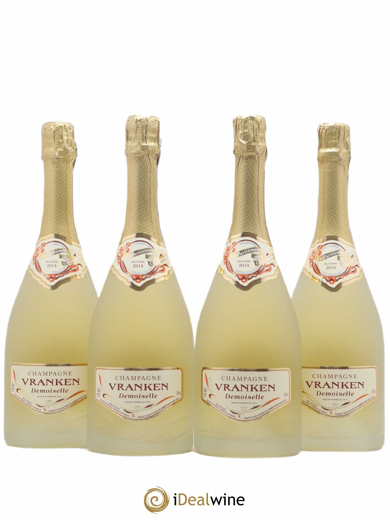 Champagne Demoiselle La Parisienne Vrancken 2014 - Posten von 4 Flaschen - 0