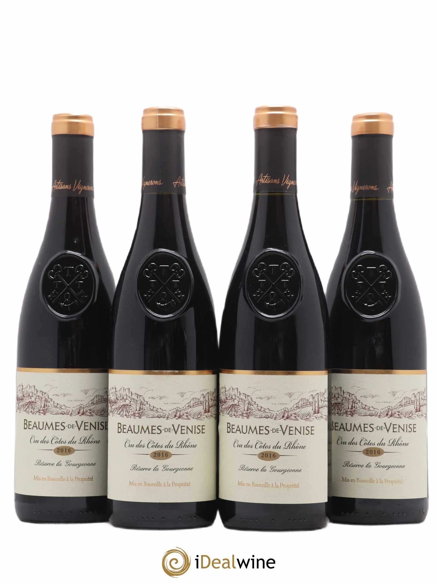 Beaumes-de-Venise Réserve La Gourgeonne Rhone (sans prix de réserve) 2016 - Posten von 4 Flaschen - 0
