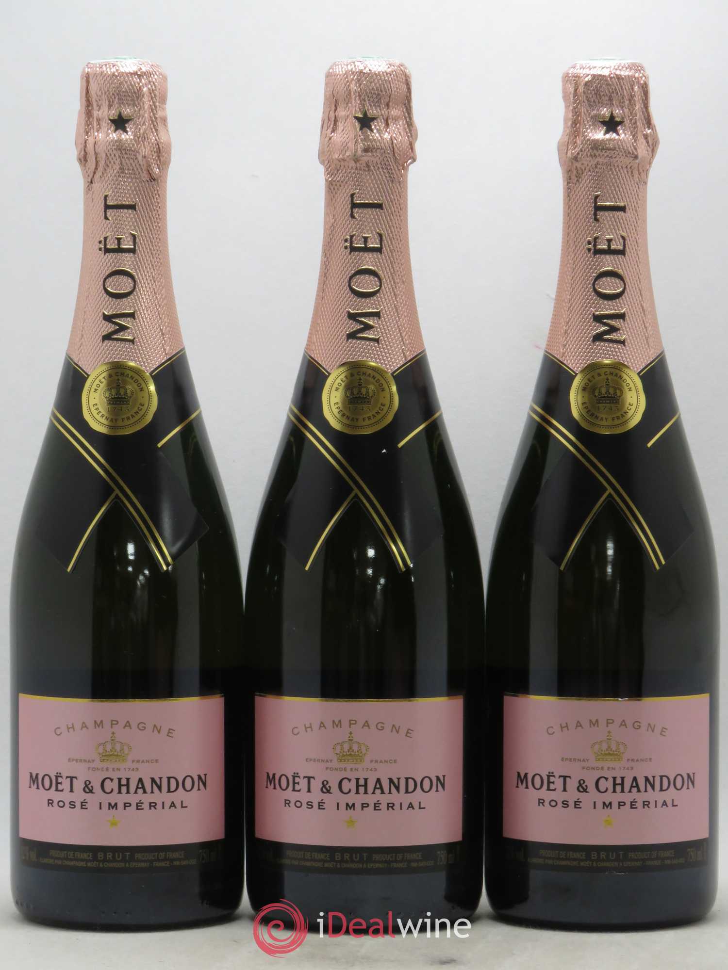 Champagne - Brut Impérial Moet et Chandon - Posten von 3 Flaschen - 0
