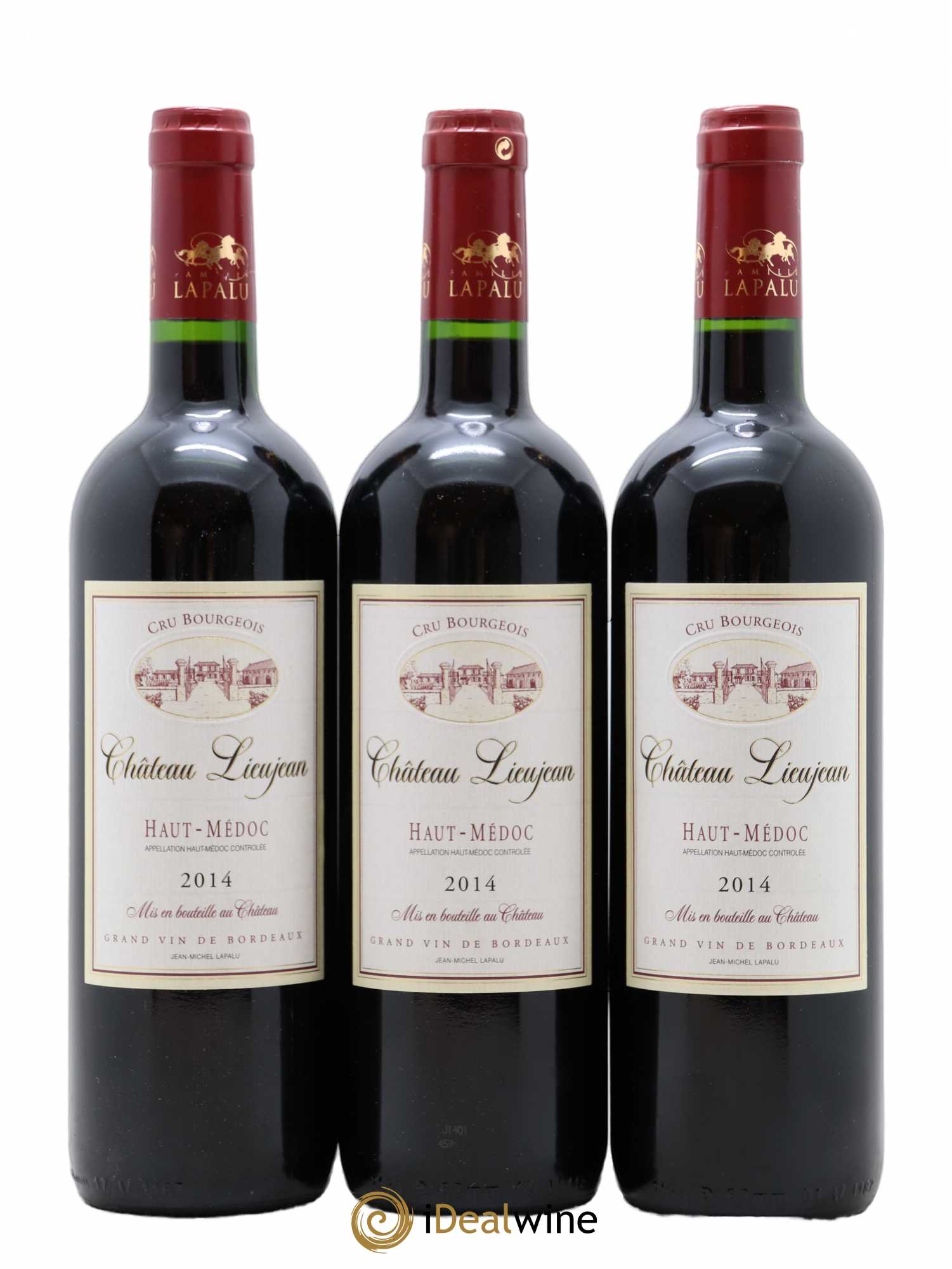 Château Lieujean (sans prix de réserve) 2014 - Lot de 3 bouteilles - 0