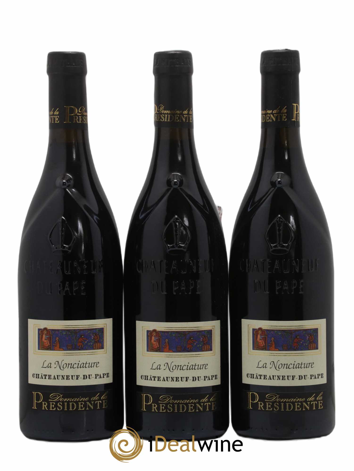 Châteauneuf-du-Pape La Nonciature Domaine de la Présidente 2005 - Posten von 3 Flaschen - 0