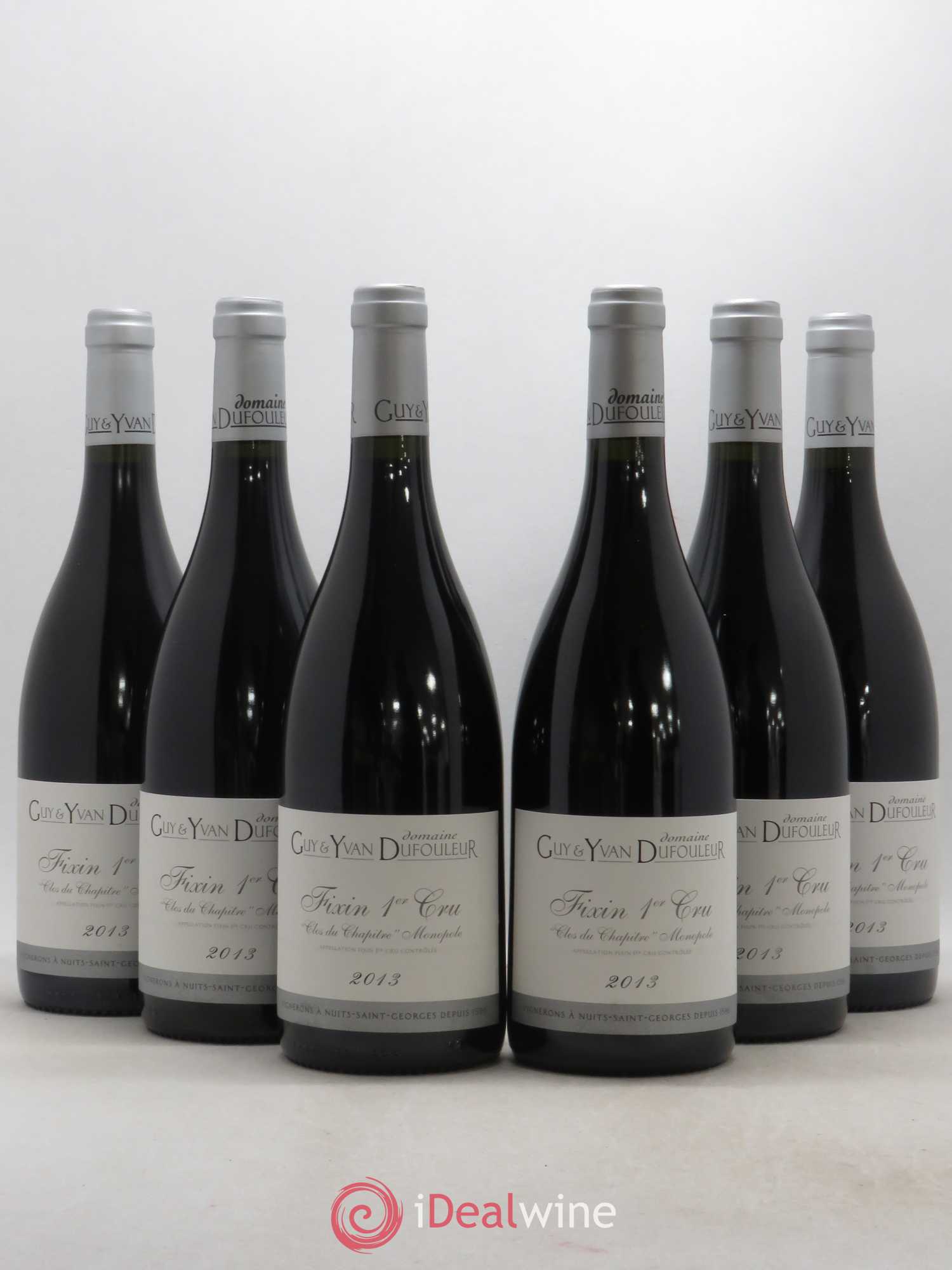 Fixin 1er Cru Clos du Chapitre Guy et Yvan Dufouleur 2013 - Lot de 6 bouteilles - 0