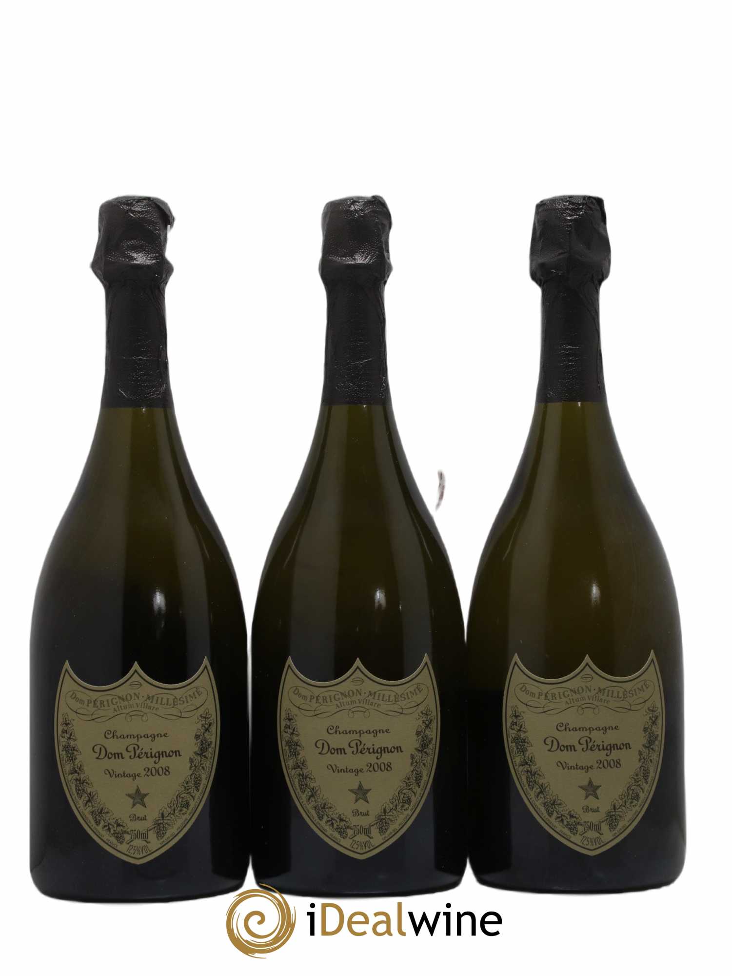 Brut Dom Pérignon 2008 - Lot de 3 bouteilles - 0