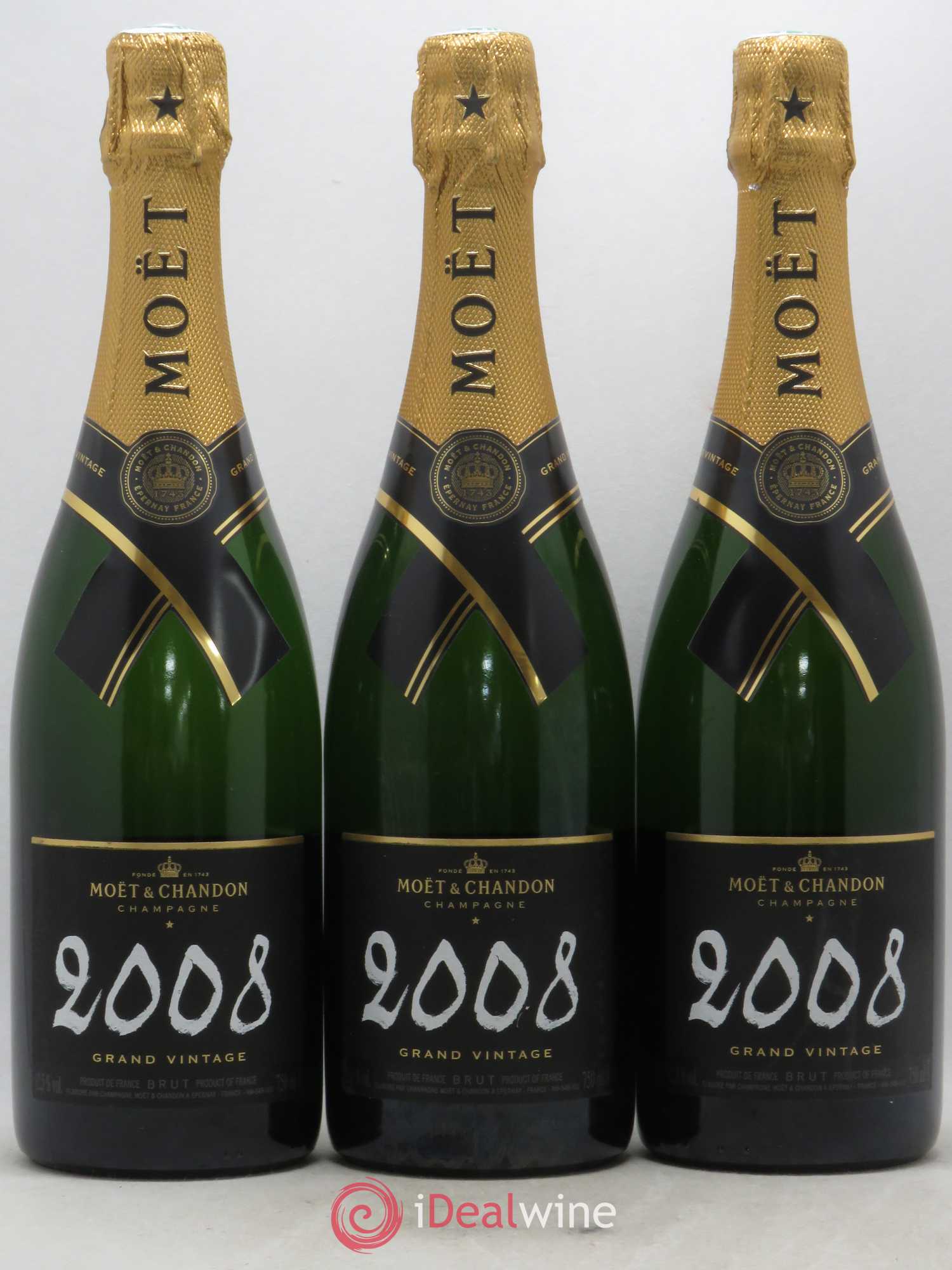 Grand Vintage Moët et Chandon 2008 - Lot de 3 bouteilles - 0