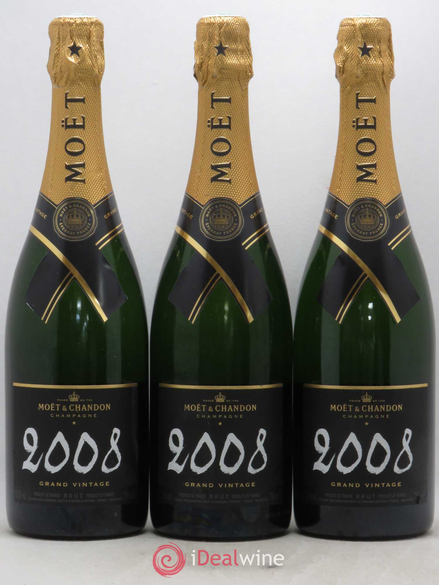 Grand Vintage Moët et Chandon 2008 - Lot de 3 bouteilles - 0