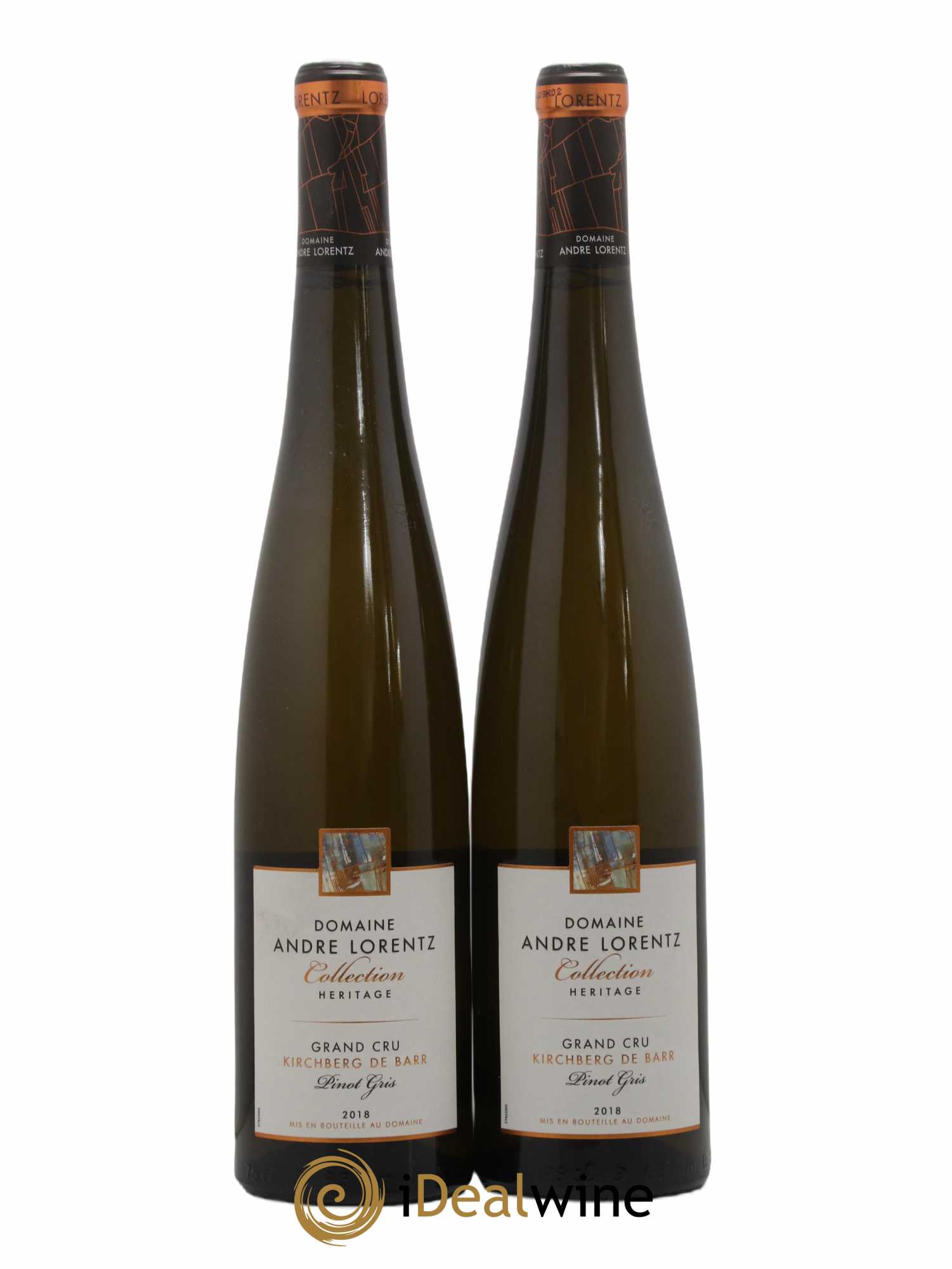 Pinot Gris (Tokay) Grand Cru Alsace Kirchberg De Barr Domaine Andre Lorentz 2018 - Posten von 2 Flaschen - 0