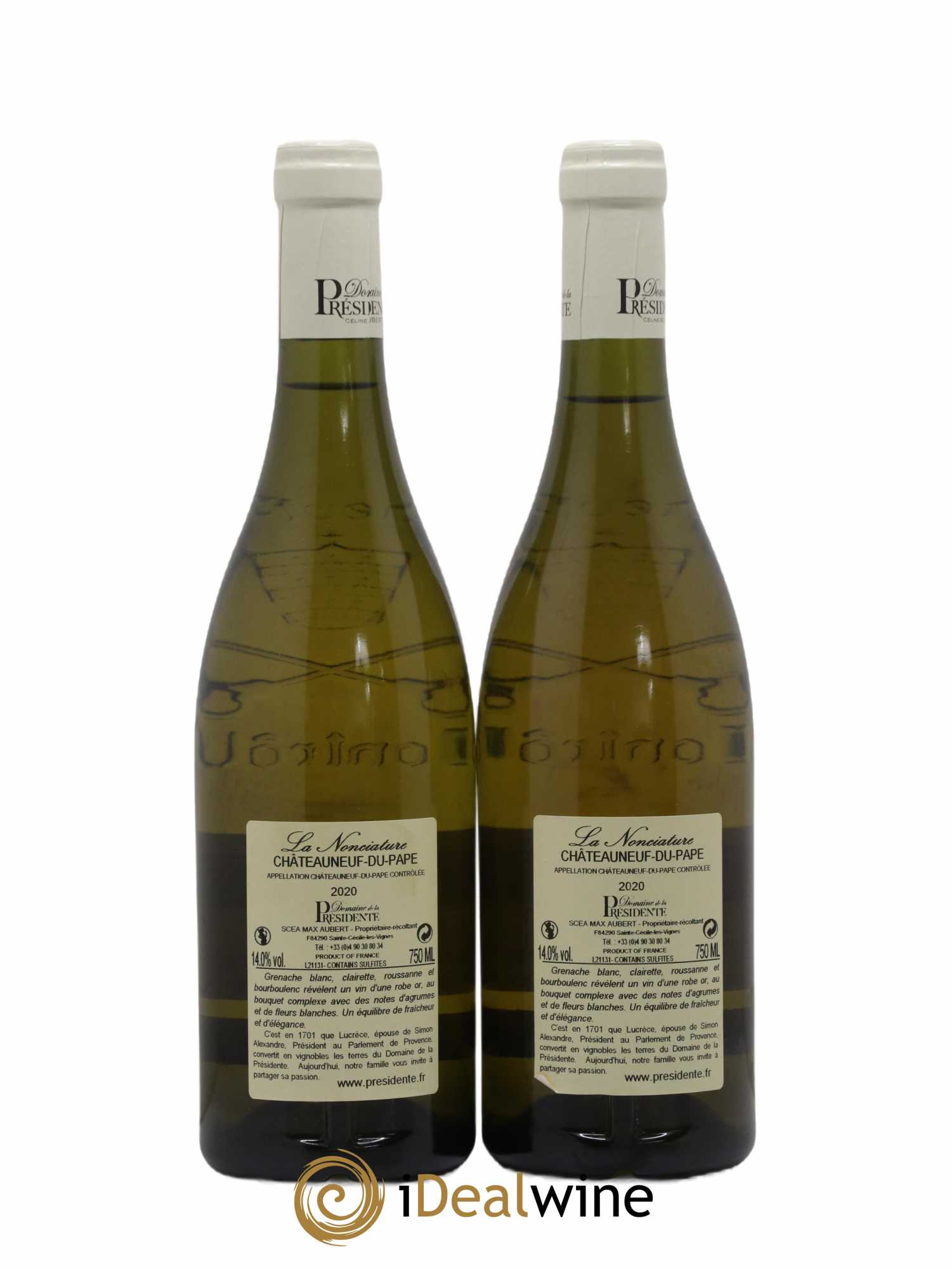 Châteauneuf-du-Pape La Nonciature Domaine de la Présidente 2020 - Lot de 2 bouteilles - 1