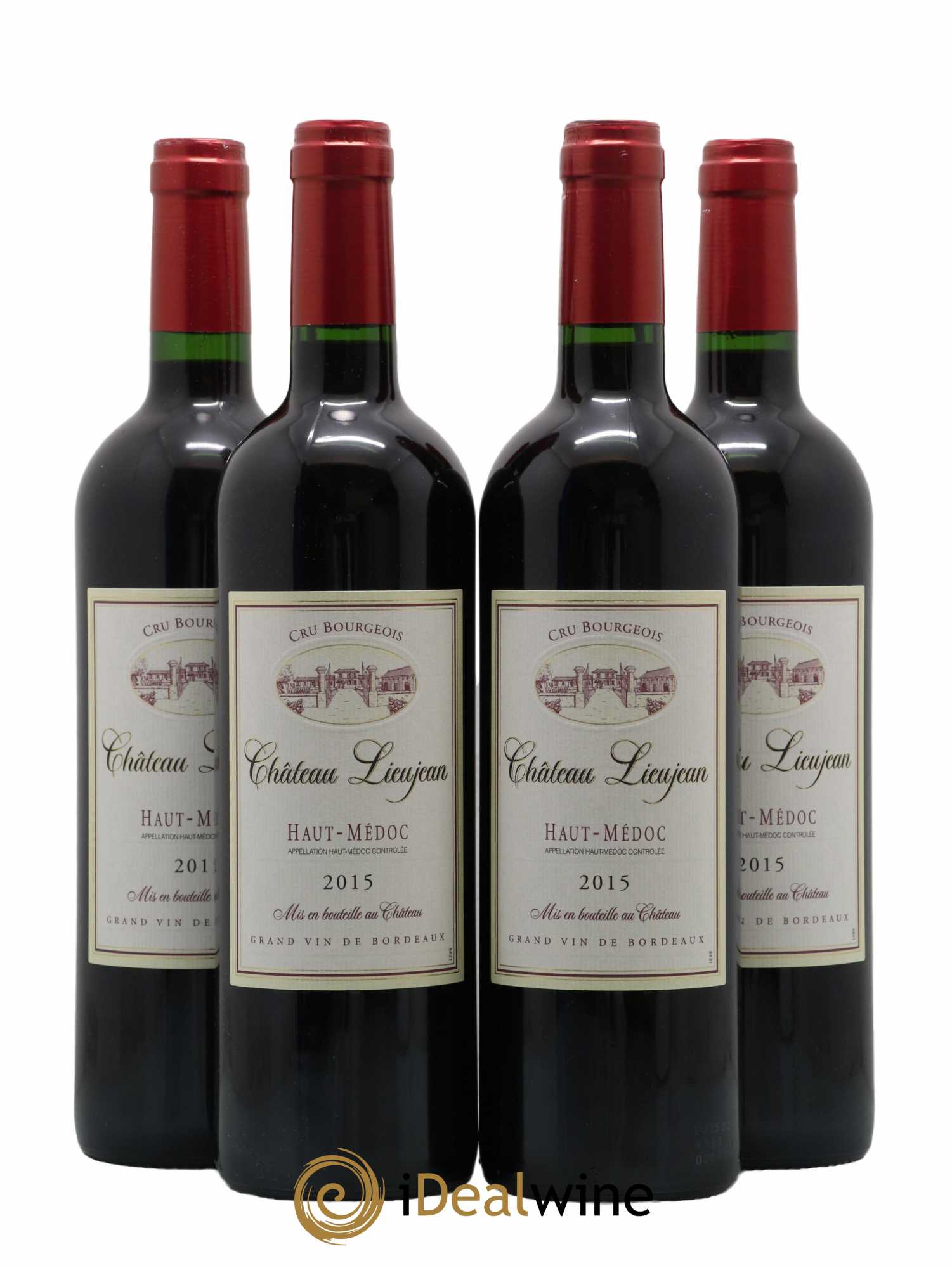 Bordeaux Chateau Lieujan 2015 - Lot de 4 bouteilles - 0
