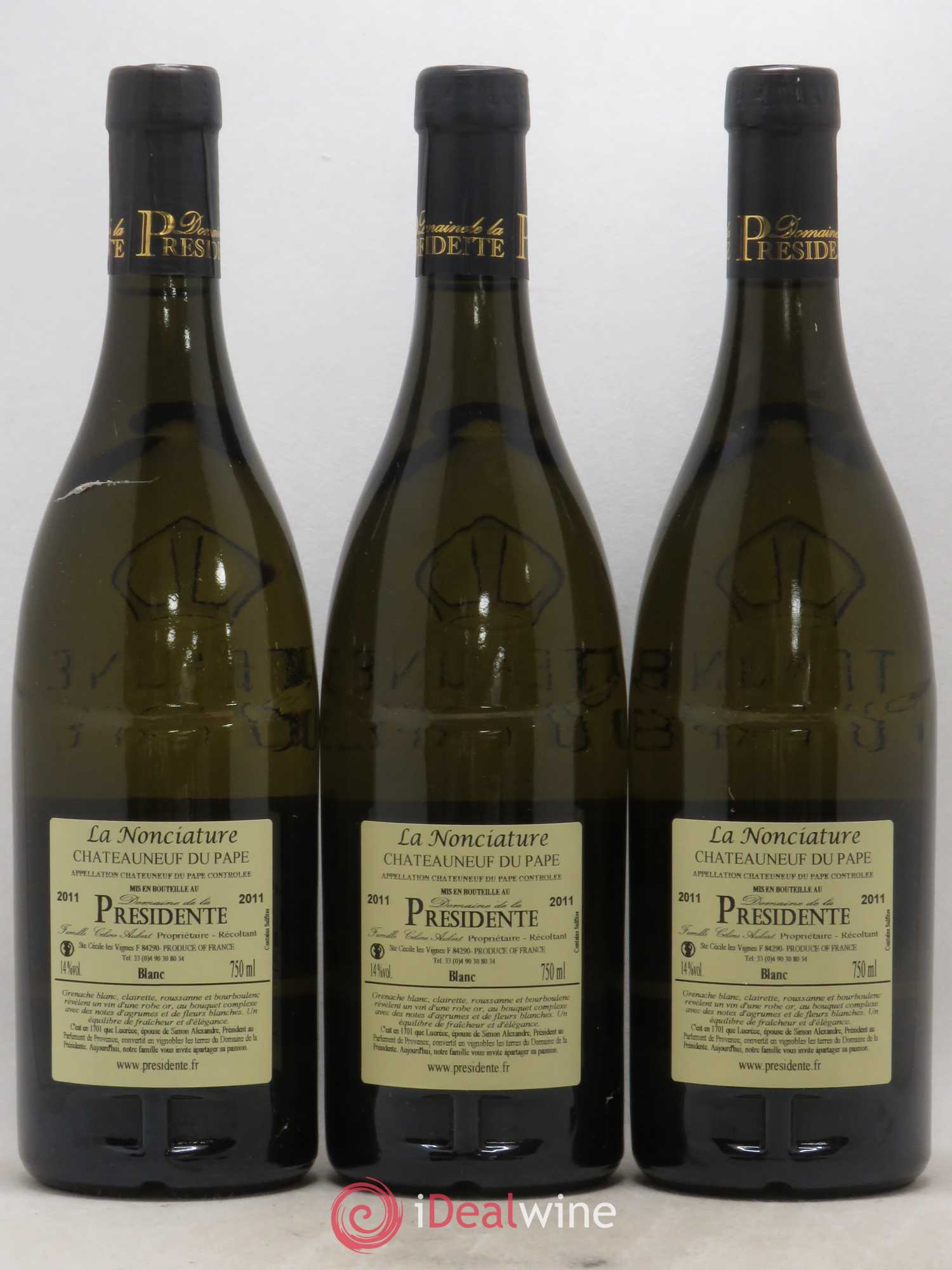 Châteauneuf-du-Pape La Nonciature Domaine de La Presidente 2011 - Posten von 6 Flaschen - 4