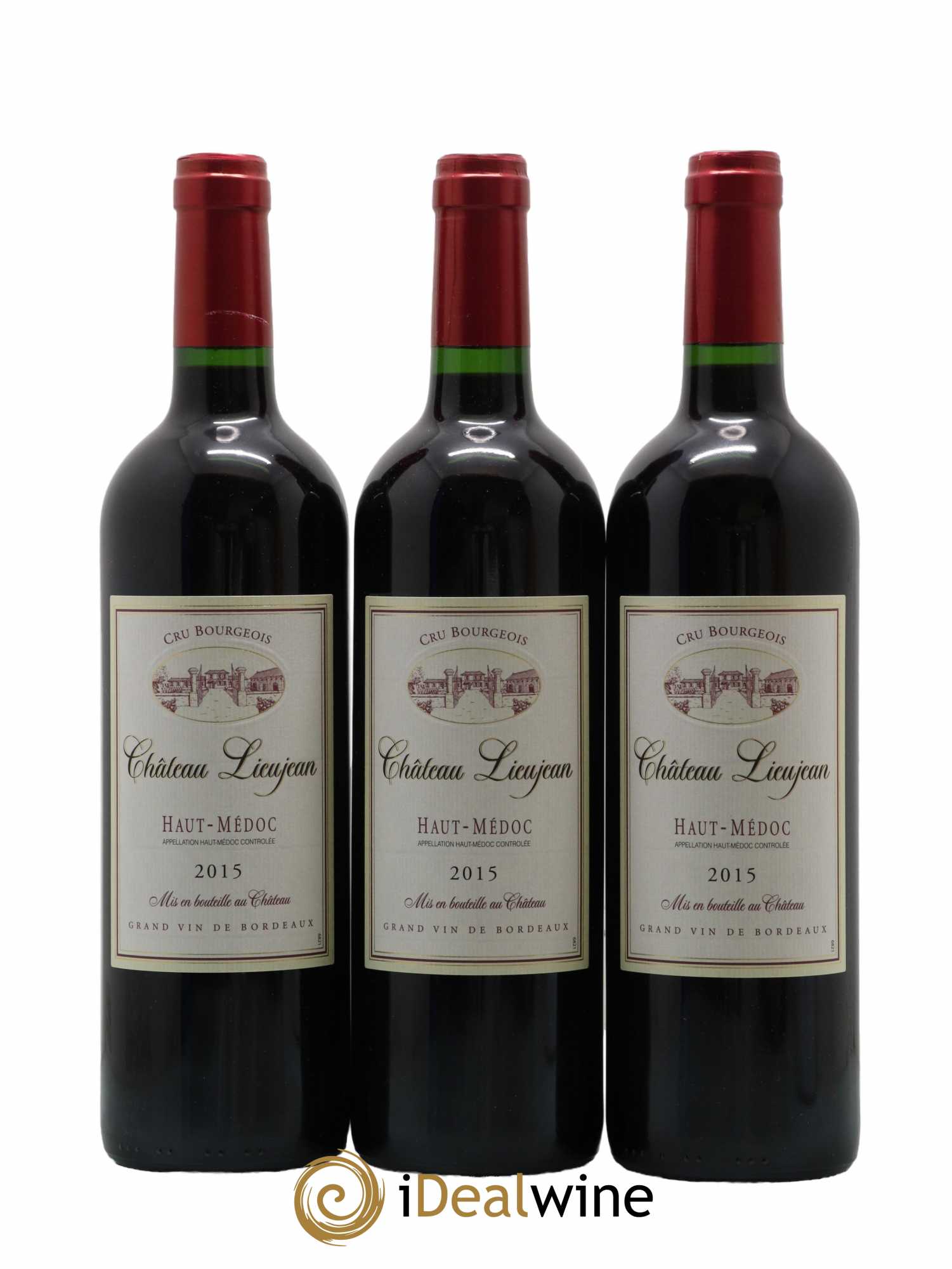 Bordeaux Château Lieujan 2015 - Lot de 3 bouteilles - 0