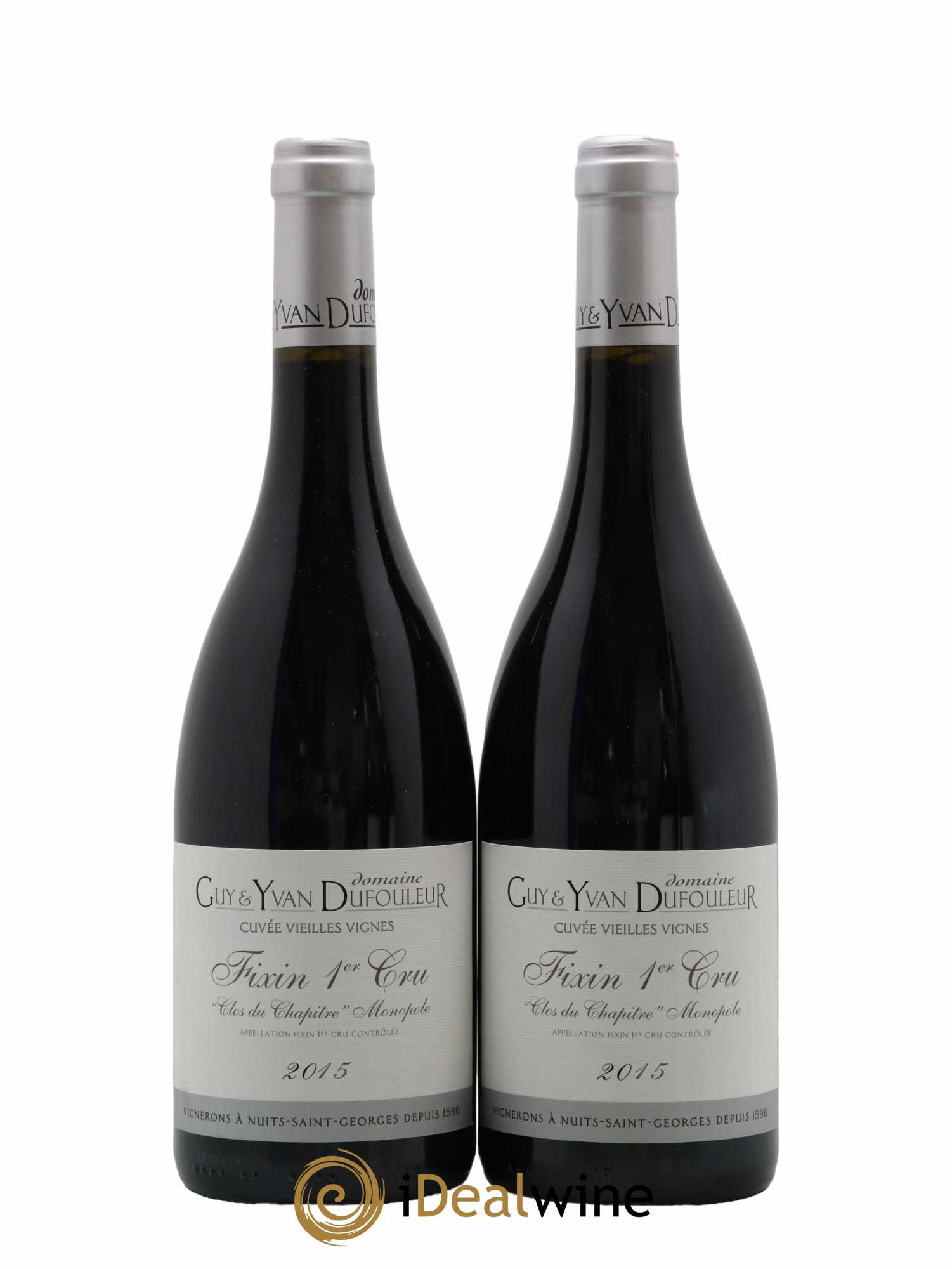 Fixin 1er Cru Clos du Chapitre Guy et Yvan Dufouleur 2015 - Lot de 2 bouteilles - 0