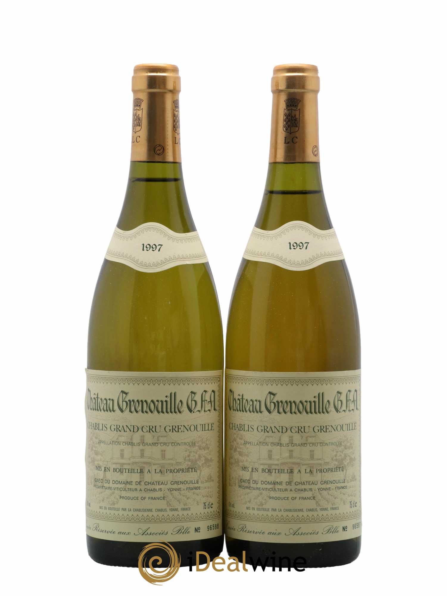 Chablis Grand Cru Grenouilles Château Grenouille - La Chablisienne 1997 - Lot de 2 bouteilles - 0