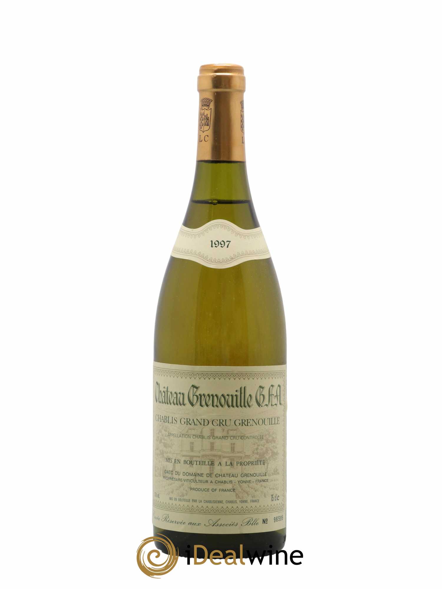 Chablis Grand Cru Grenouilles Château Grenouille - La Chablisienne 1997 - Lot de 1 bouteille - 0
